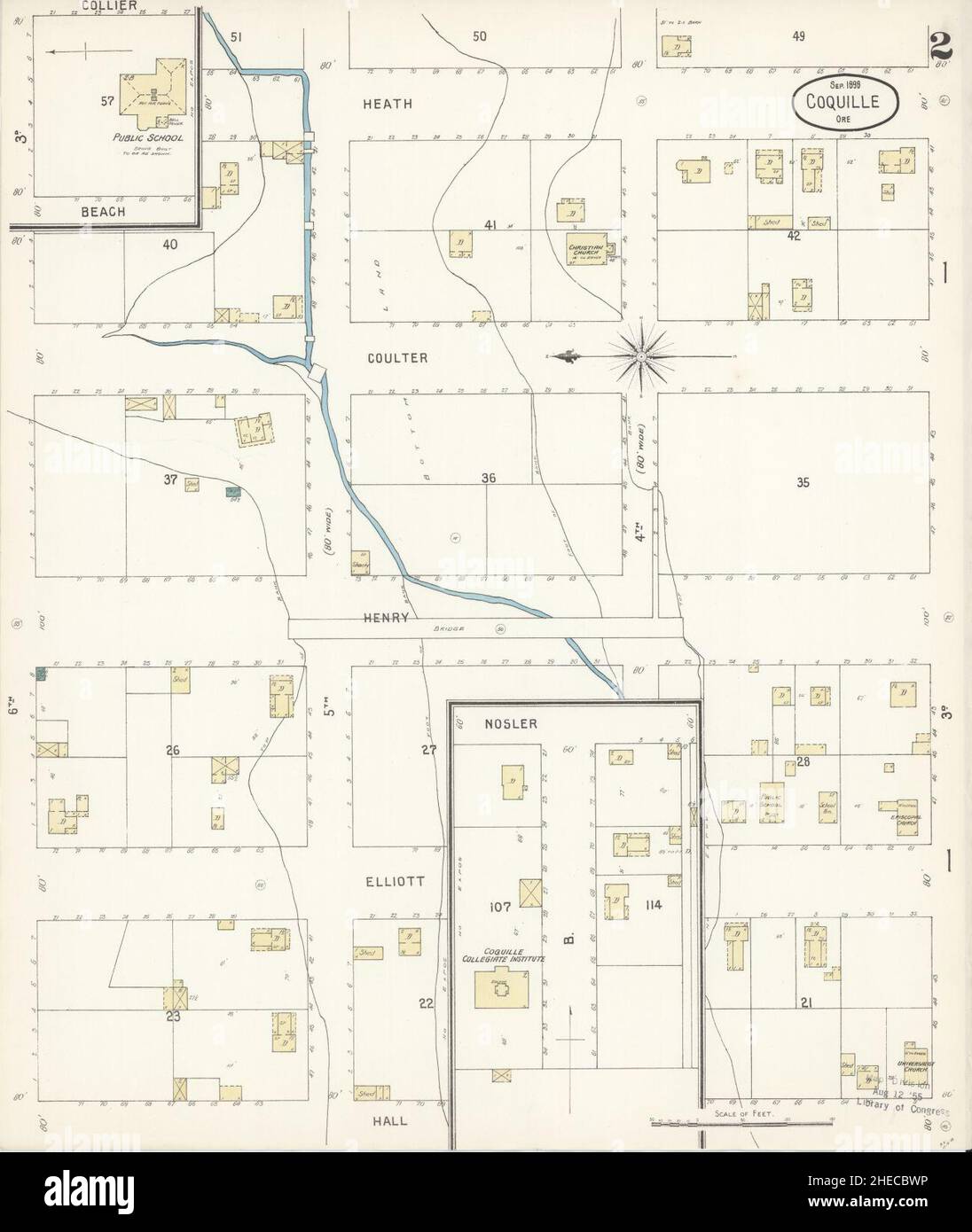Map of coquille oregon hires stock photography and images Alamy