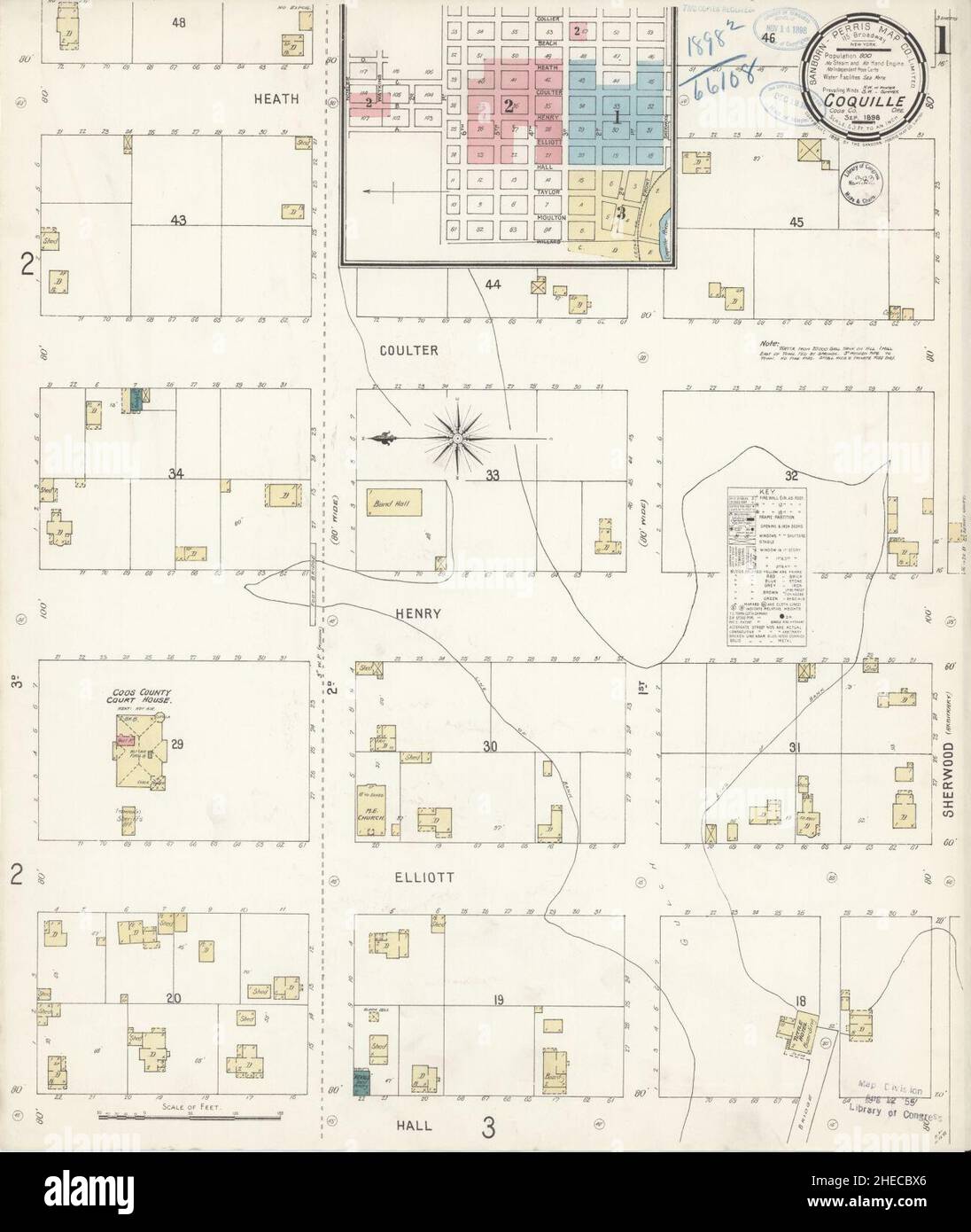Map of coquille oregon hires stock photography and images Alamy
