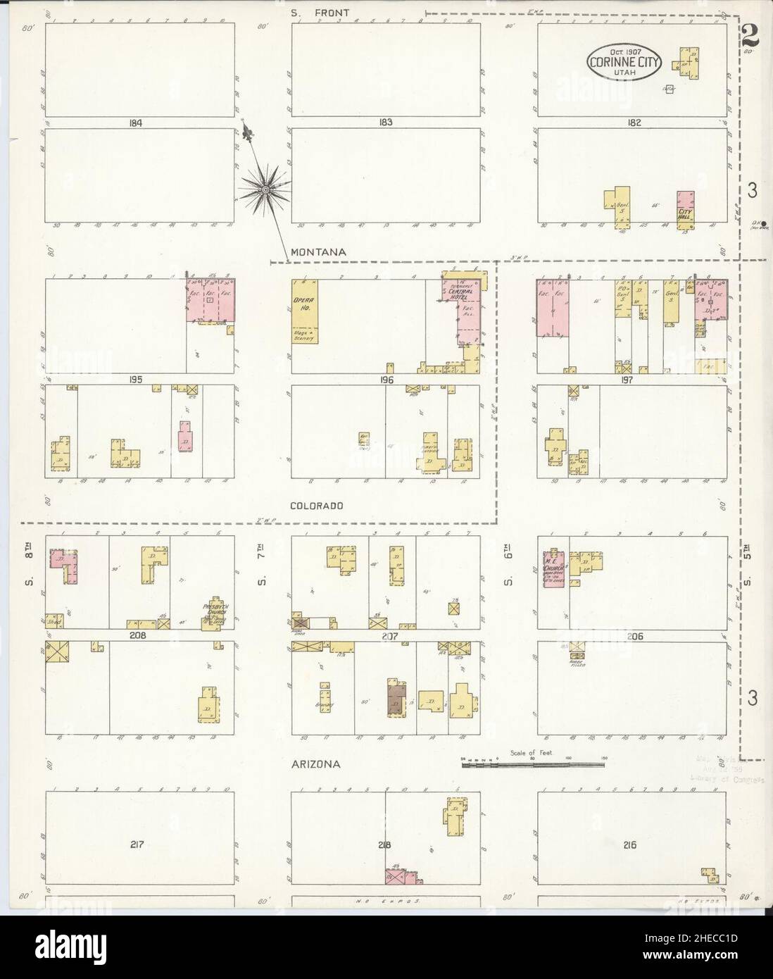 Corinne utah map hires stock photography and images Alamy