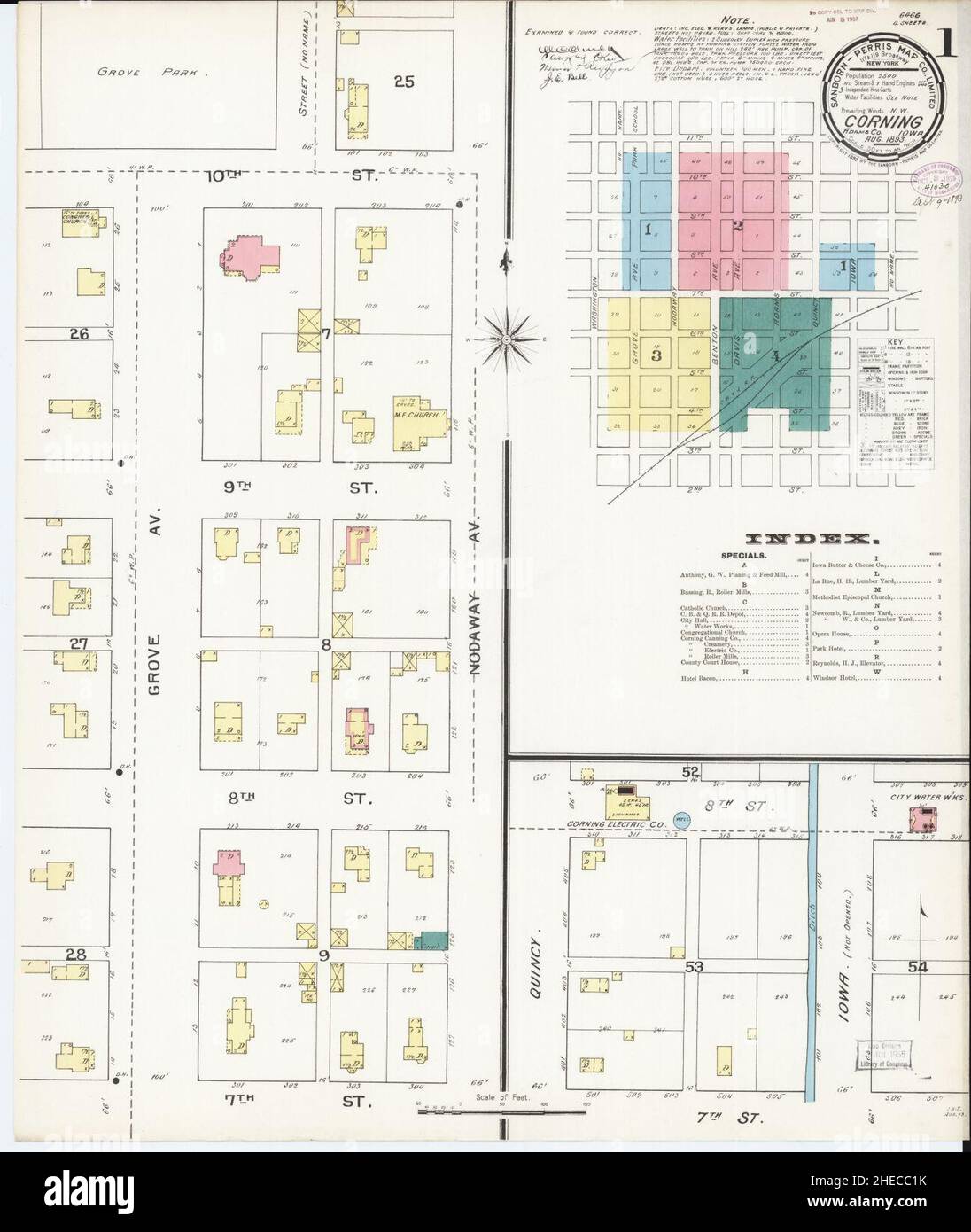 Corning iowa map hires stock photography and images Alamy