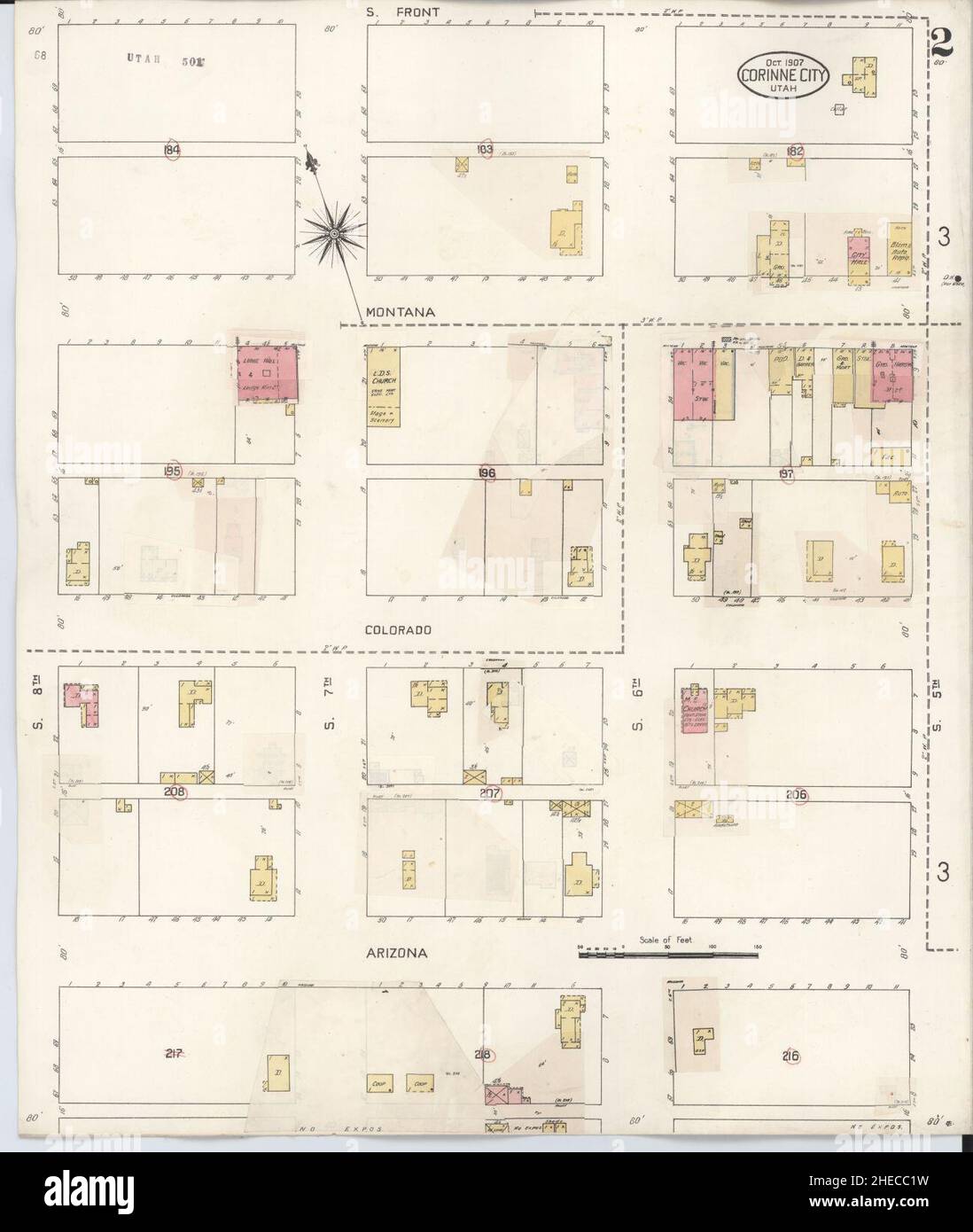 Corinne utah map hires stock photography and images Alamy