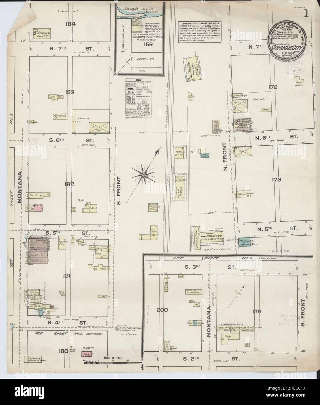 Corinne utah map hires stock photography and images Alamy