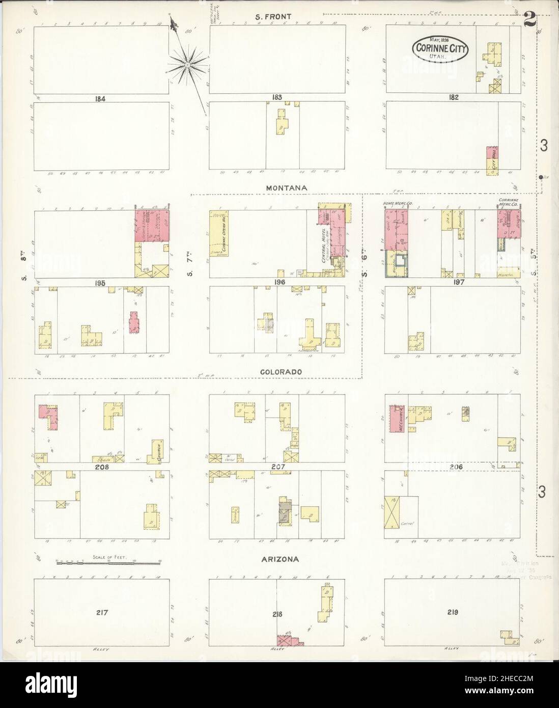 Corinne utah map hires stock photography and images Alamy