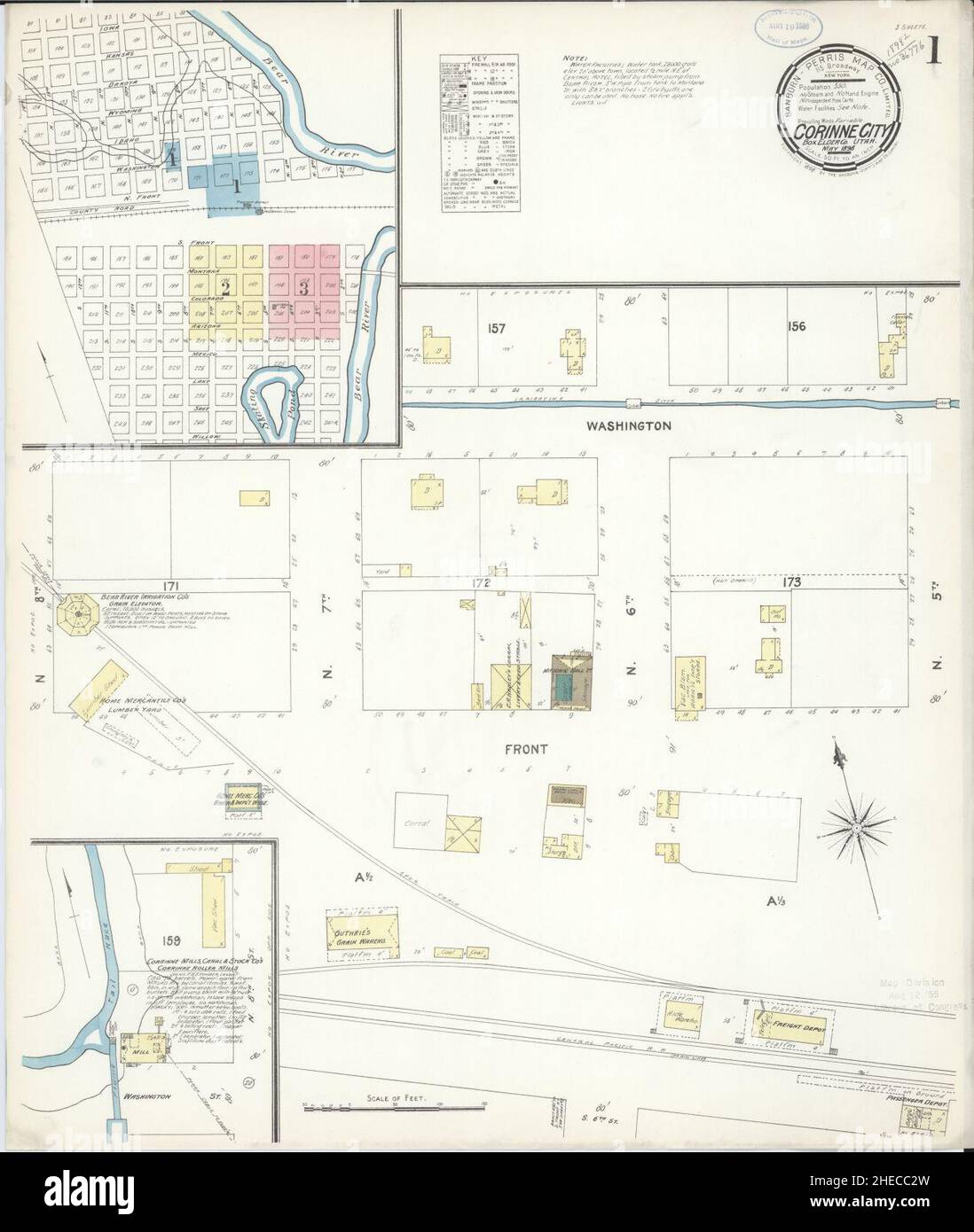 Corinne utah map hires stock photography and images Alamy