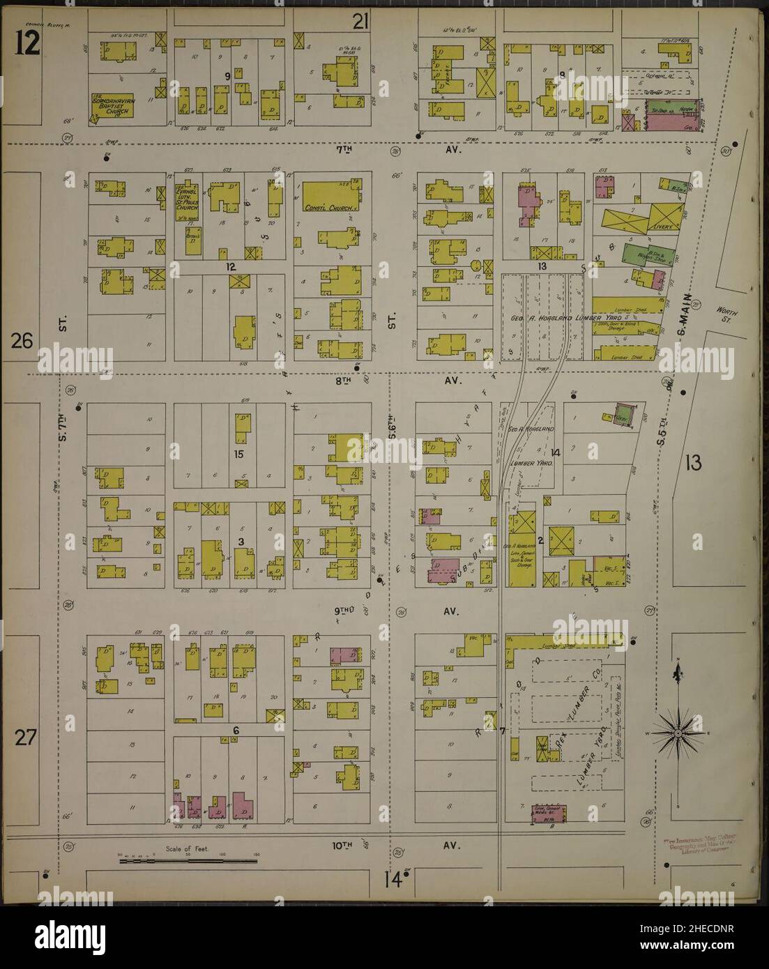 Map of council bluffs iowa hires stock photography and images Alamy
