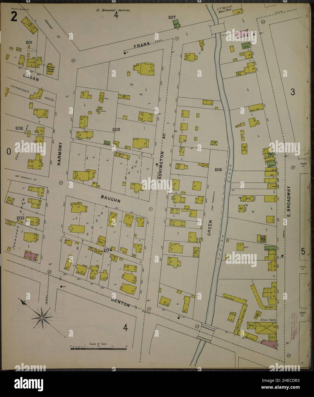 Vintage map of council bluffs hires stock photography and images Alamy