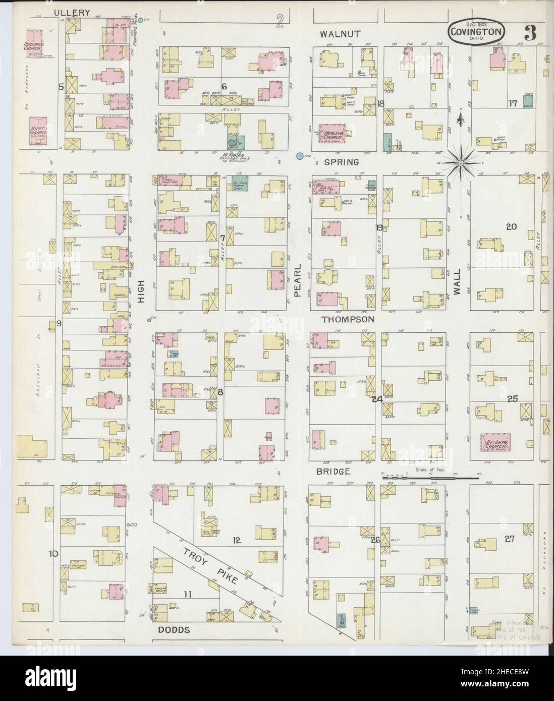 Covington ohio map hires stock photography and images Alamy