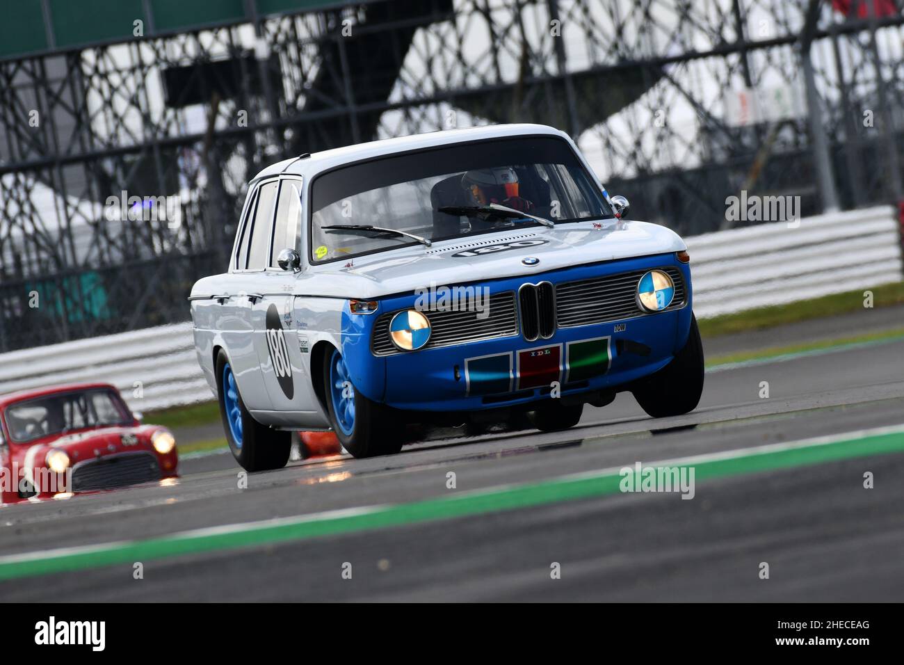 Tom Sharp, BMW 1800 TiSA, Touring Car Racing from the 1960s, a 45 minute race for one or two drivers with a compulsory pit stop, Transatlantic Trophy Stock Photo