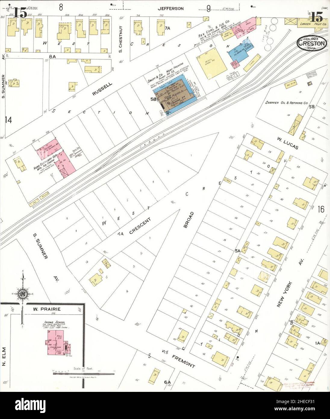 Creston iowa map hires stock photography and images Alamy