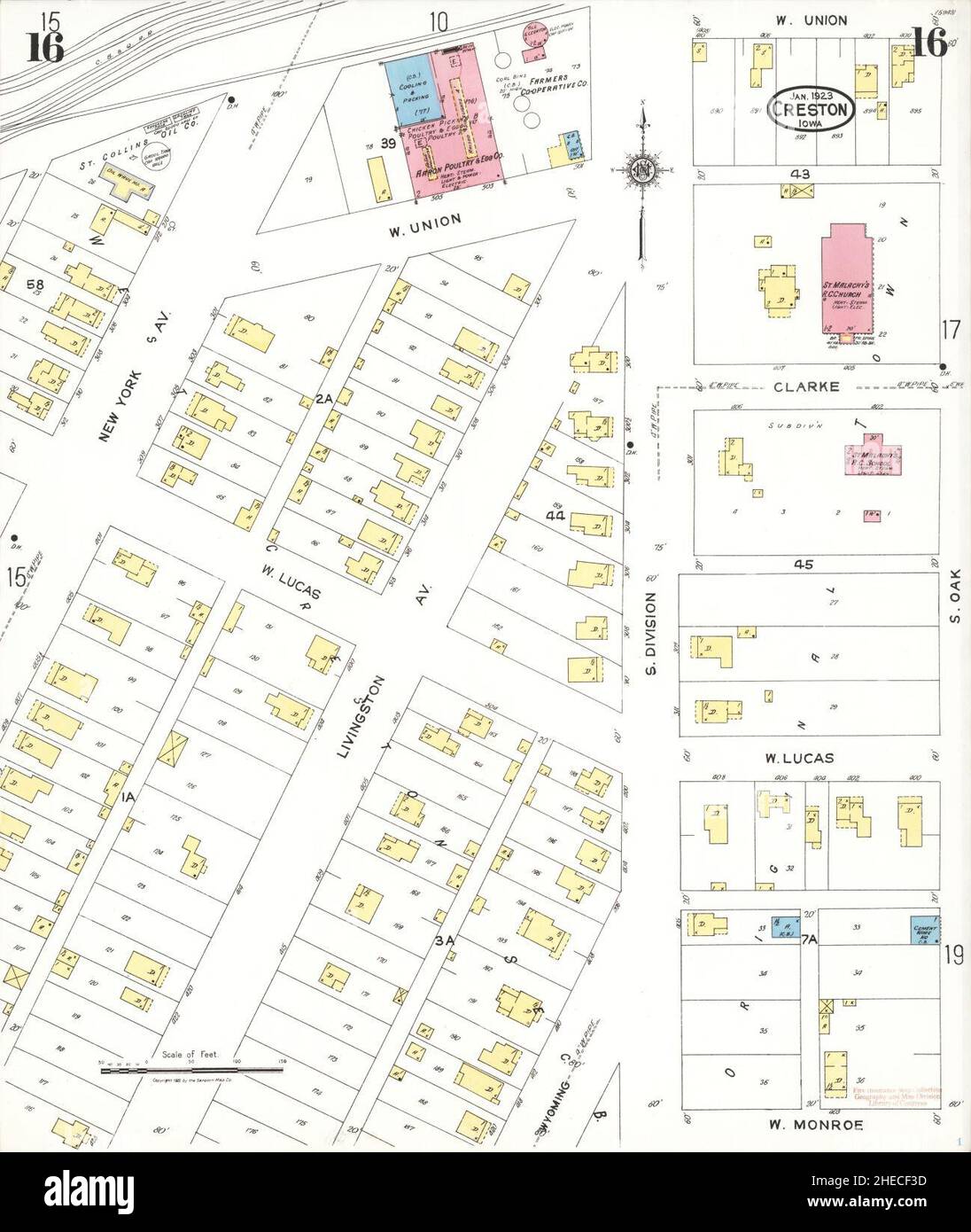 Creston iowa map hires stock photography and images Alamy