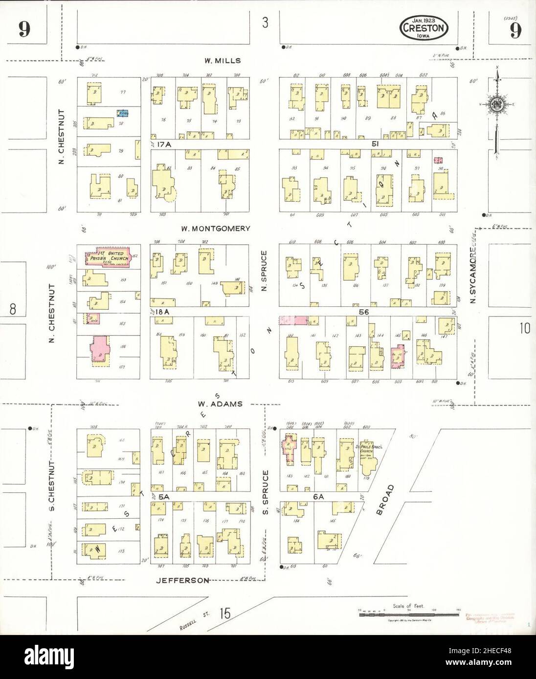 Creston iowa map hires stock photography and images Alamy