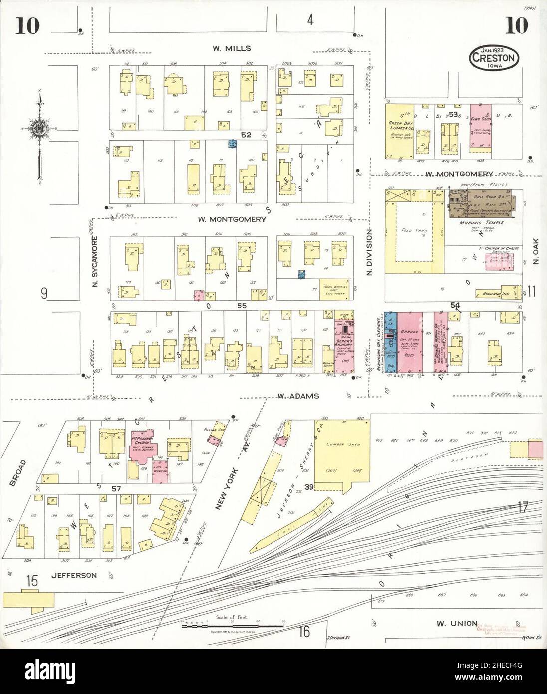 Creston iowa map hires stock photography and images Alamy