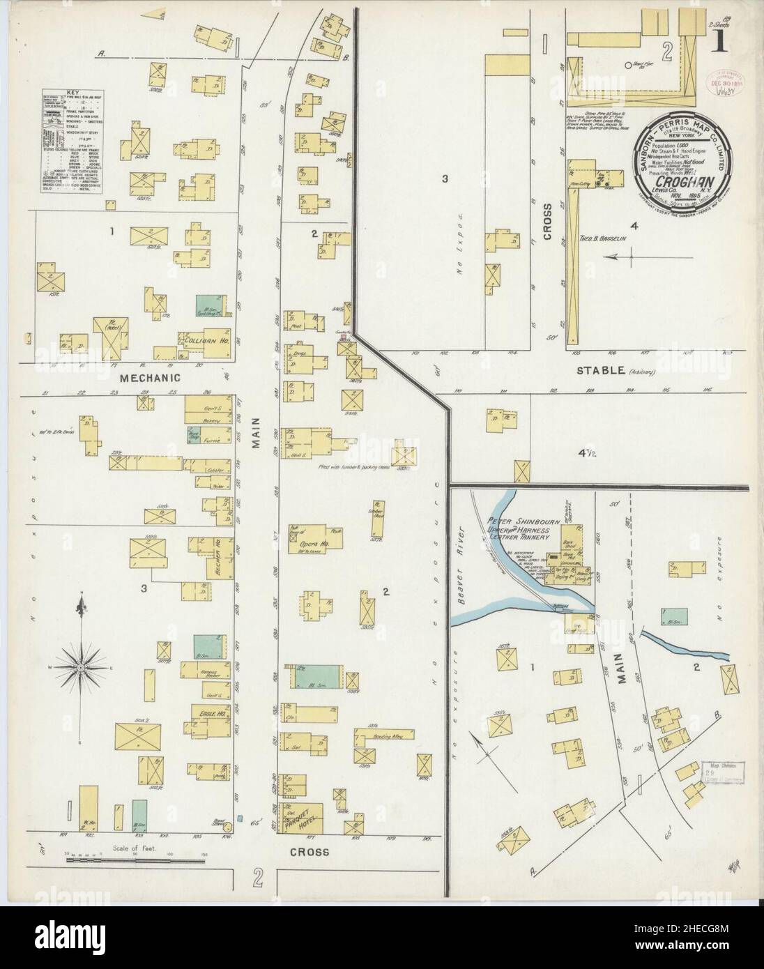 Map of croghan new york hires stock photography and images Alamy