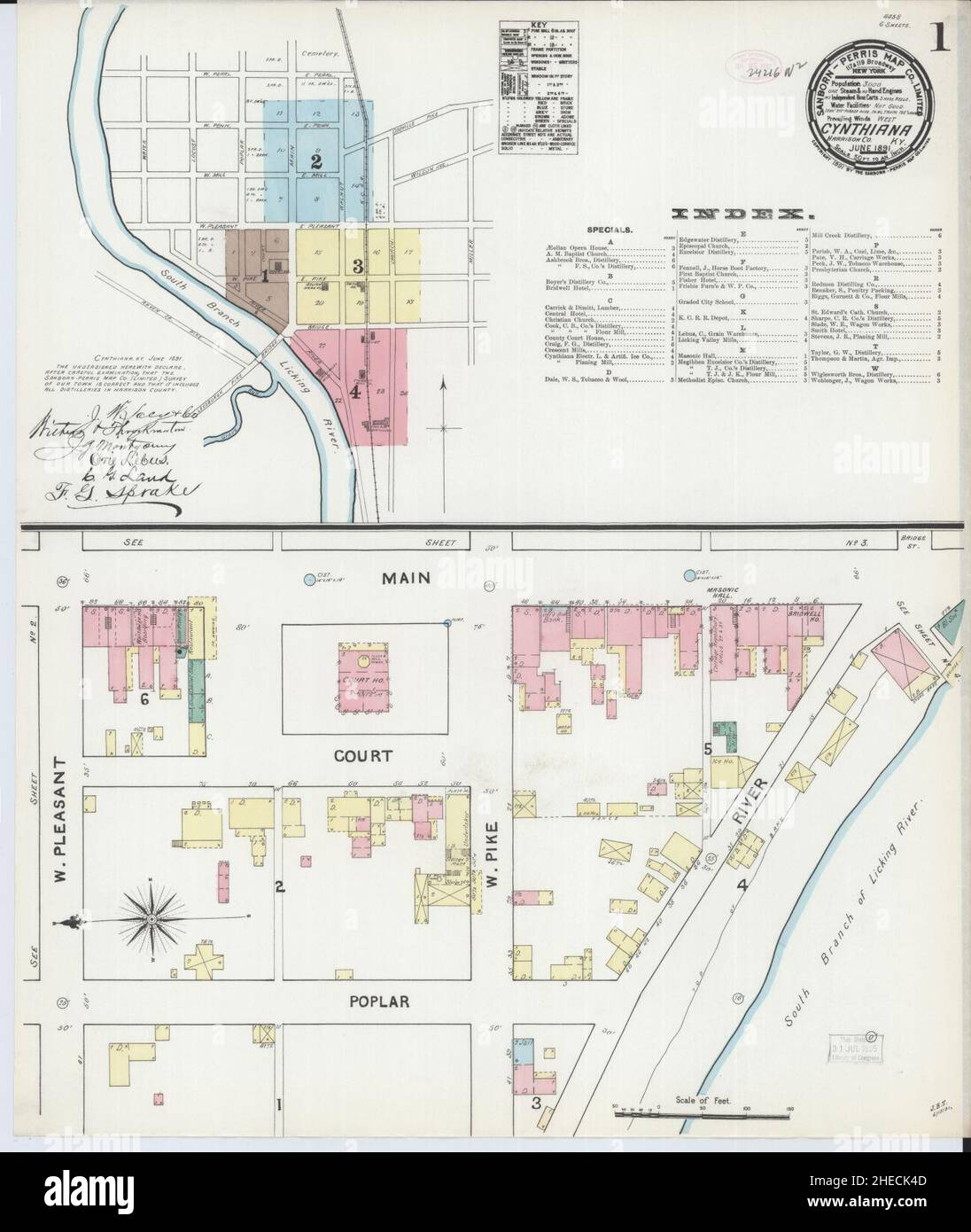Map of cynthiana hires stock photography and images Alamy