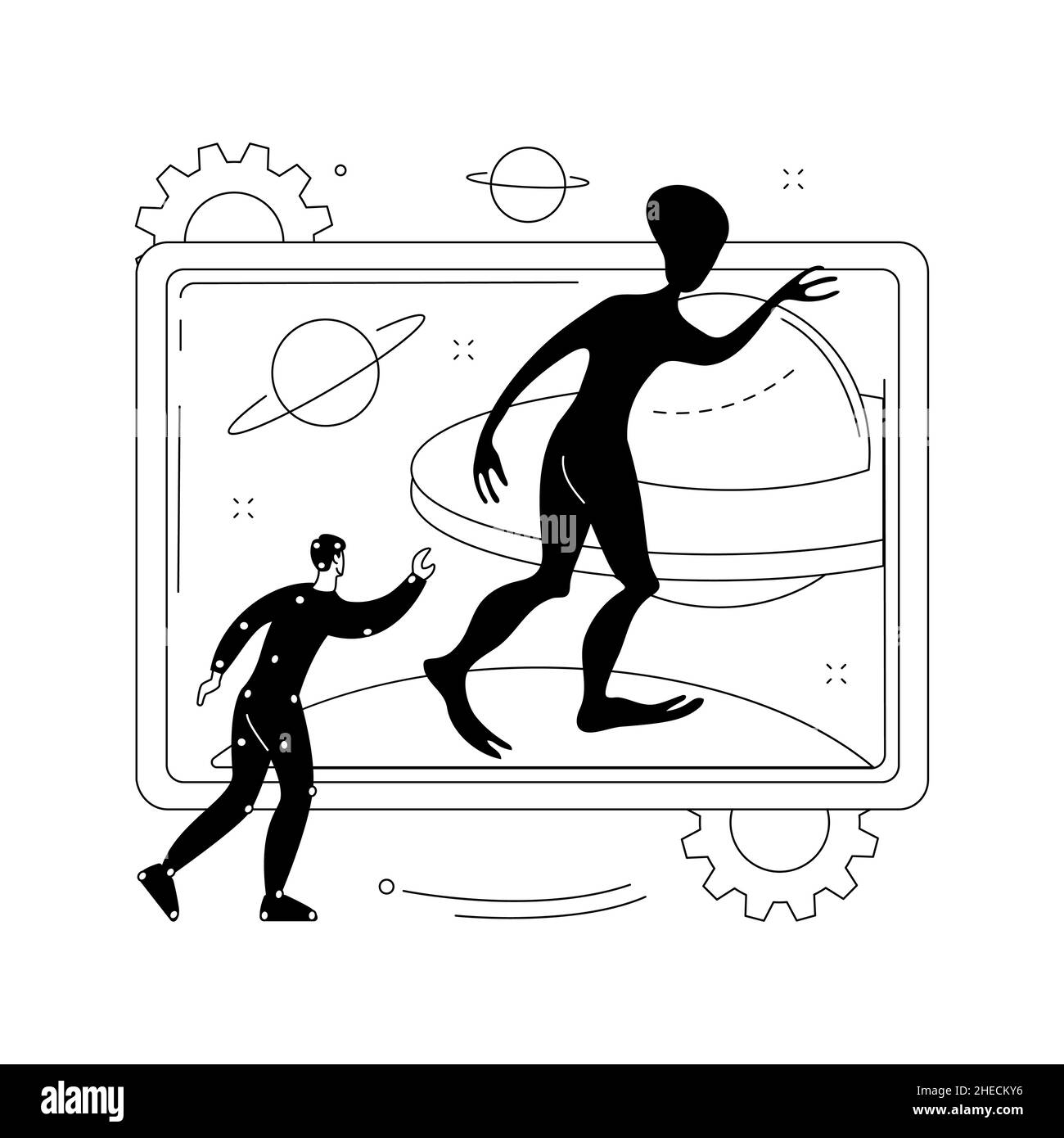 Special effects design abstract concept vector illustration Stock