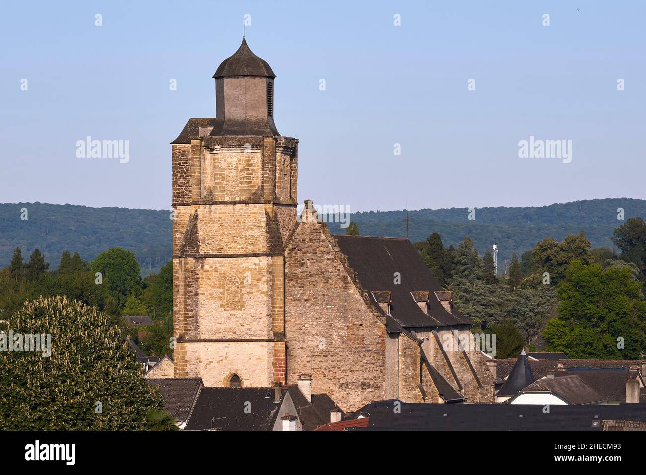 France, Pyrenees Atlantiques, Bearn, Nay, Saint Vincent Church Stock Photo