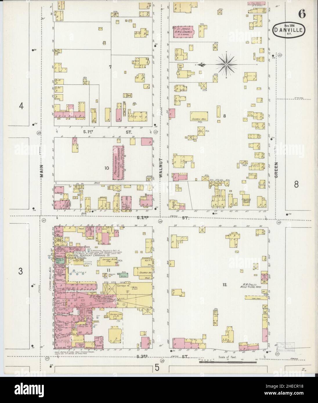 Map of danville kentucky hires stock photography and images Alamy