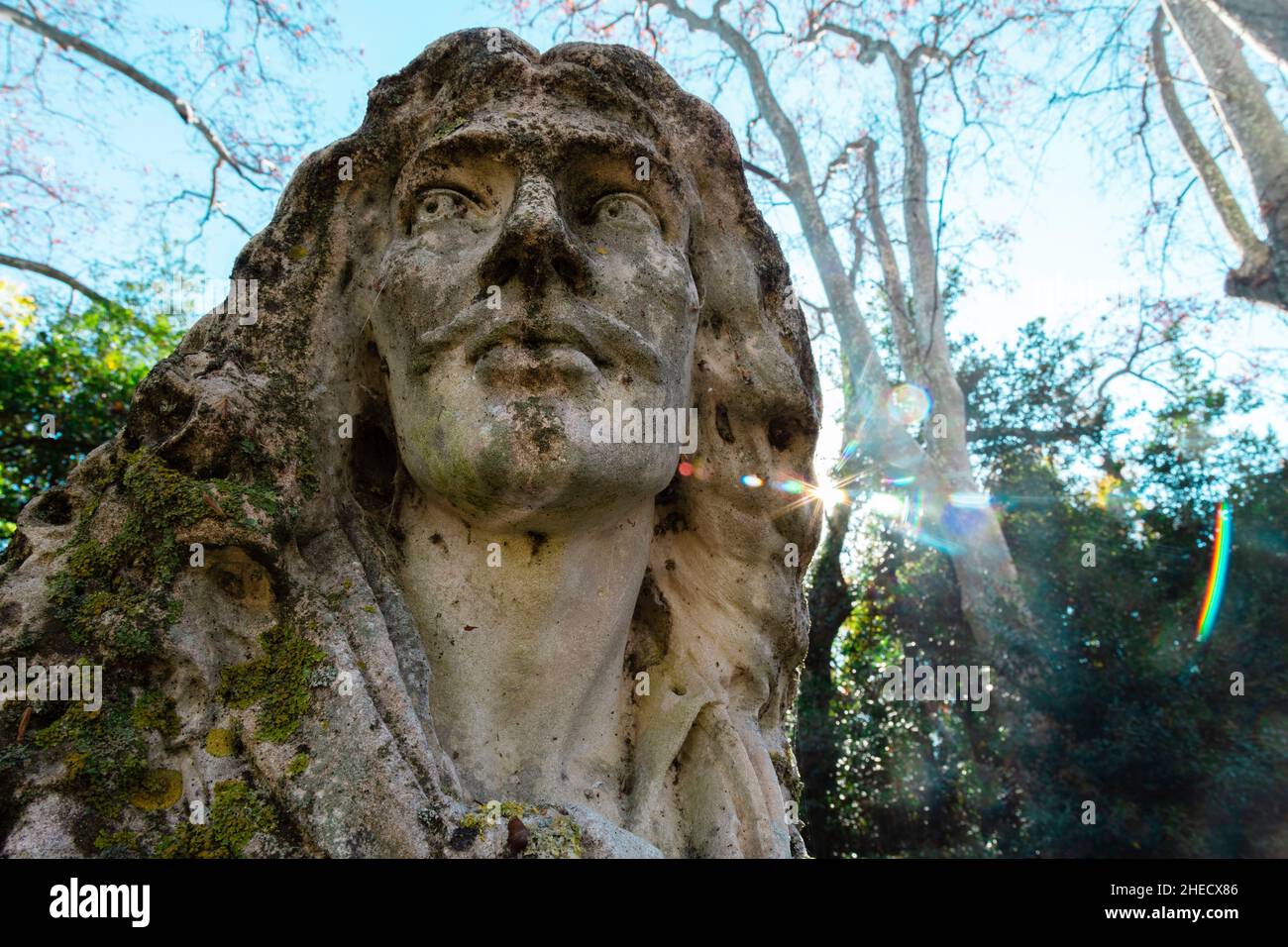 France, Herault, Pezenas, bust of Moliere Stock Photo