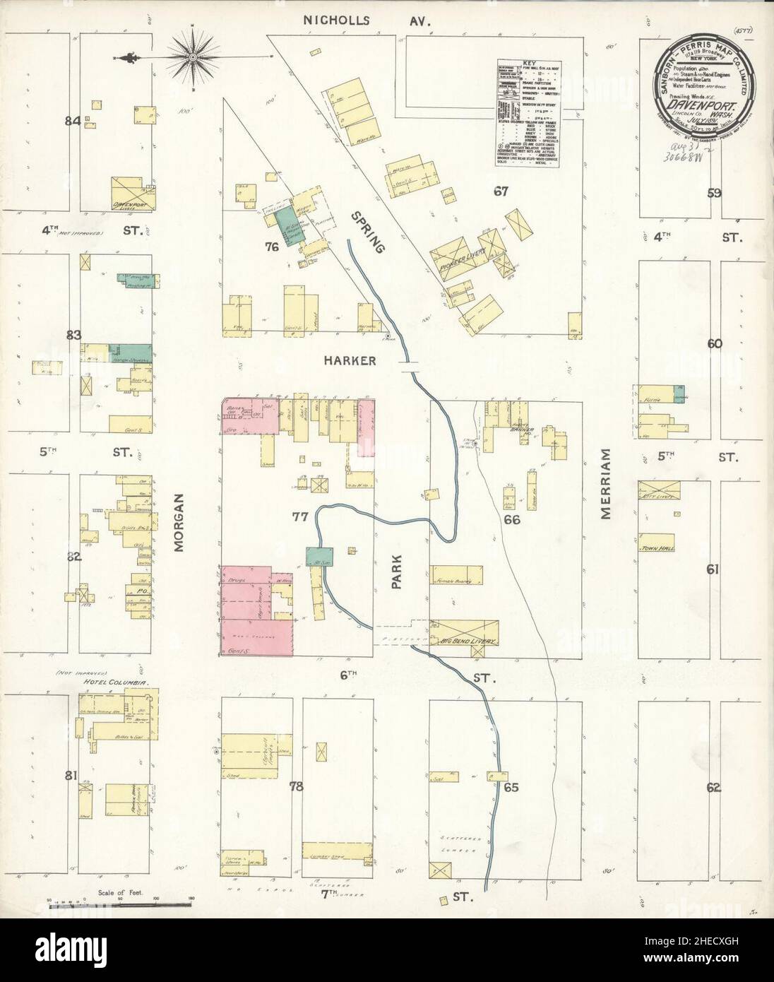 Map of davenport washington hires stock photography and images Alamy