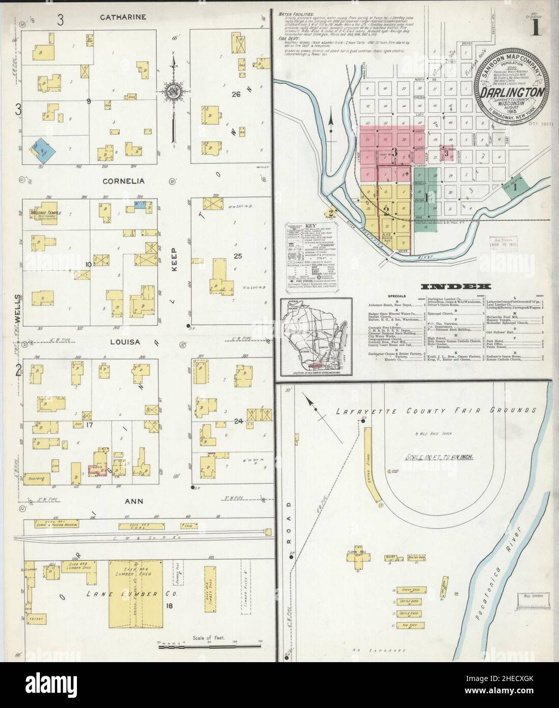Map of darlington wisconsin hires stock photography and images Alamy