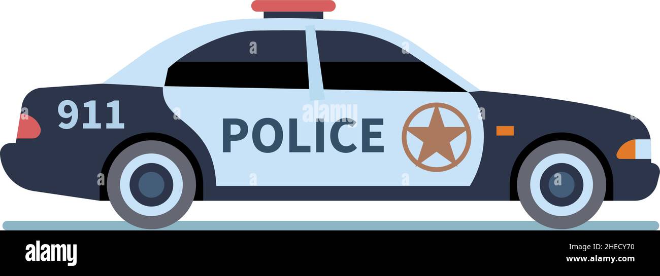 Police car icon. Patrol auto side view Stock Vector Image & Art - Alamy