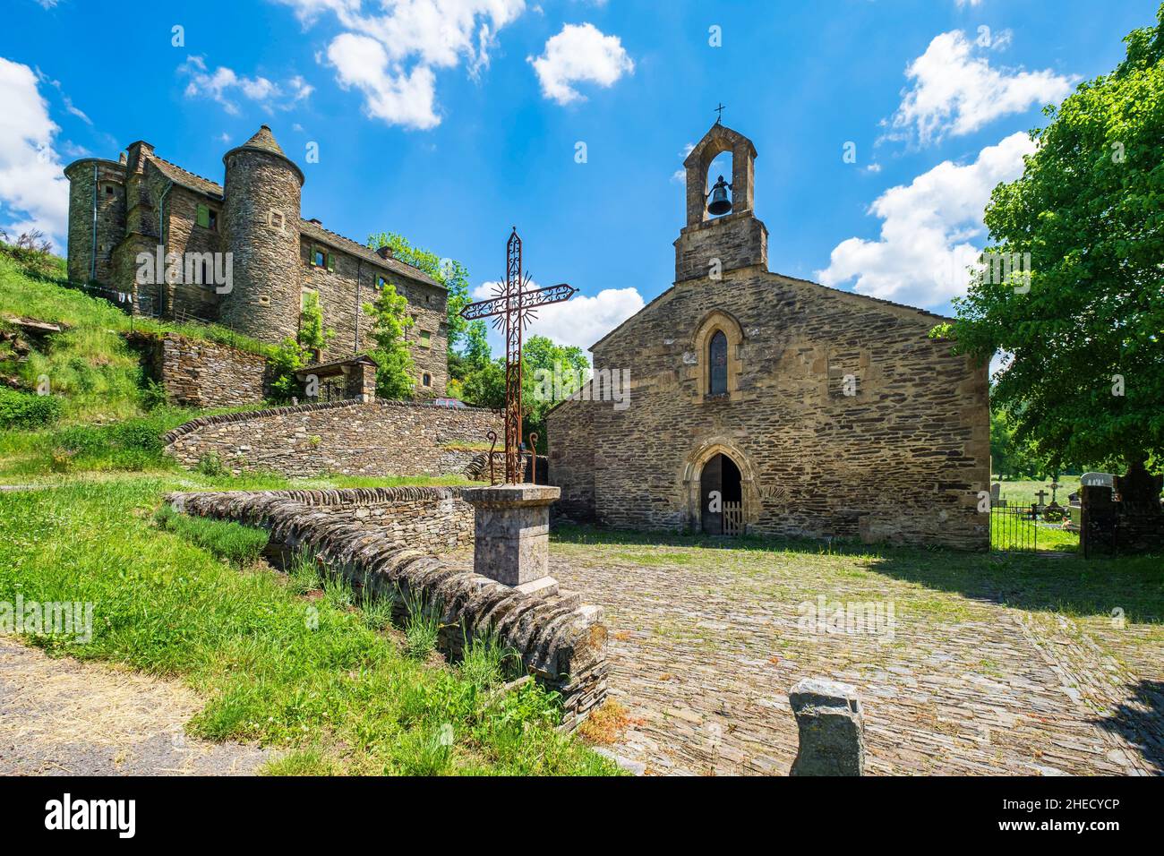 France, Lozere, Mont Lozere et Goulet, Le Bleymard on the Stevenson
