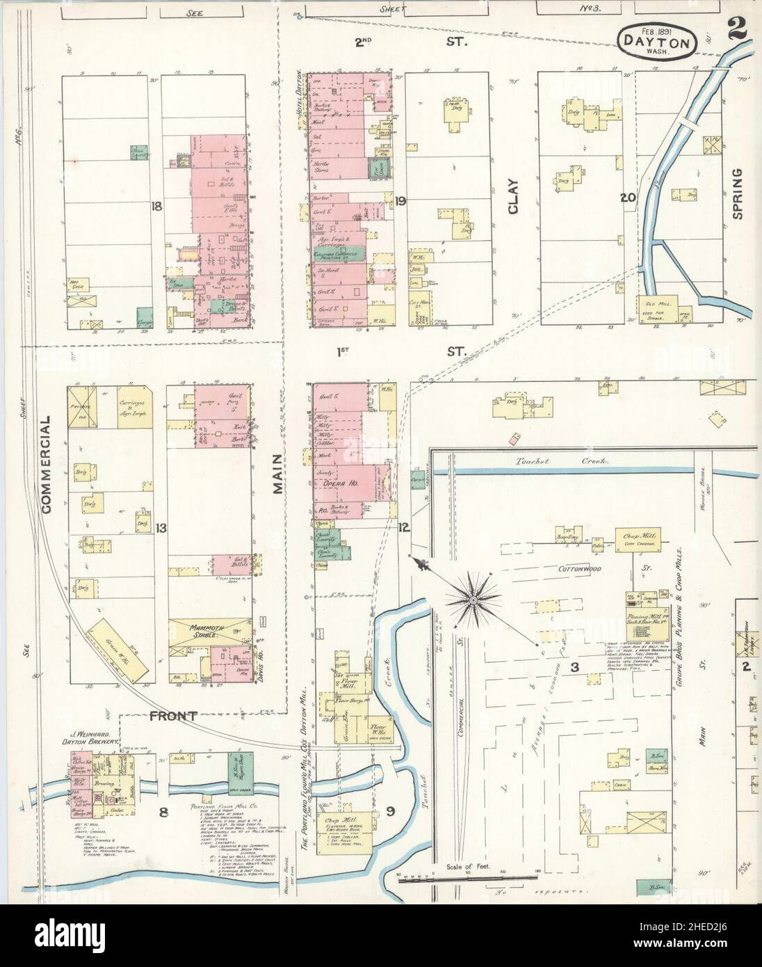 Map of dayton washington hires stock photography and images Alamy