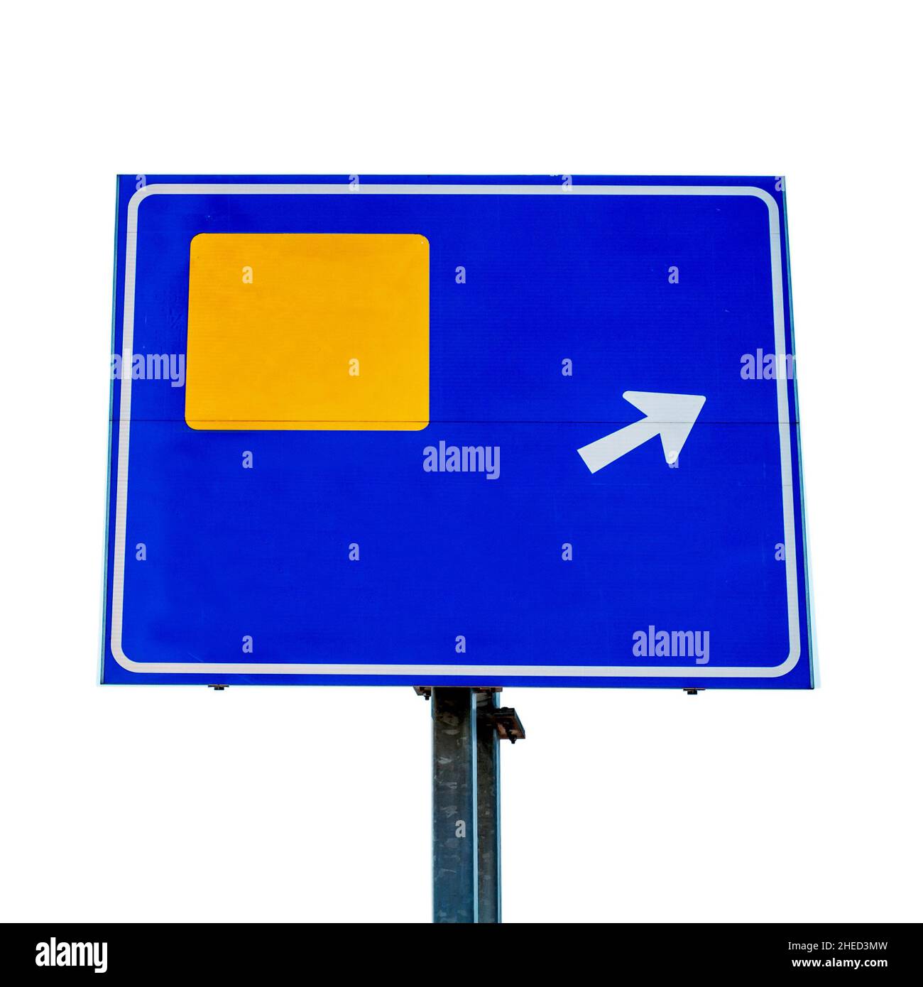 Big blank billboard isolated on white background Stock Photo - Alamy
