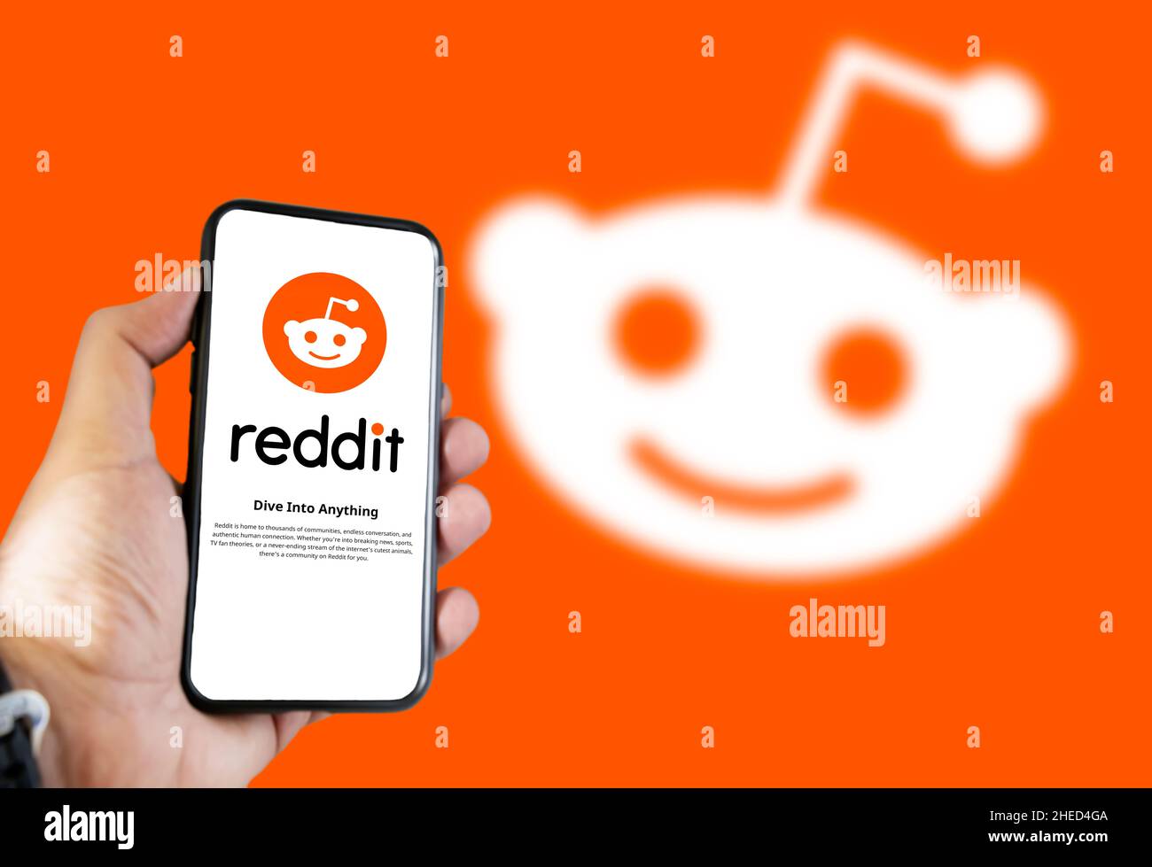 Reddit mobile phone app hi-res stock photography and images