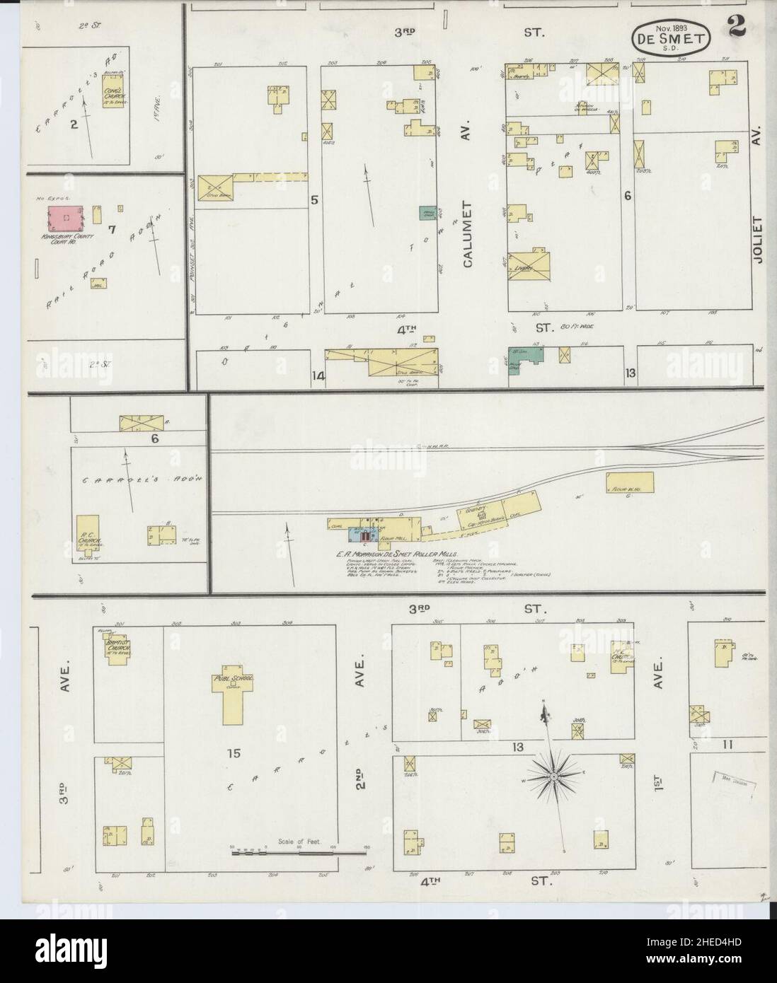 Sanborn Fire Insurance Map from De Smet, Kingsbury County, South Dakota ...