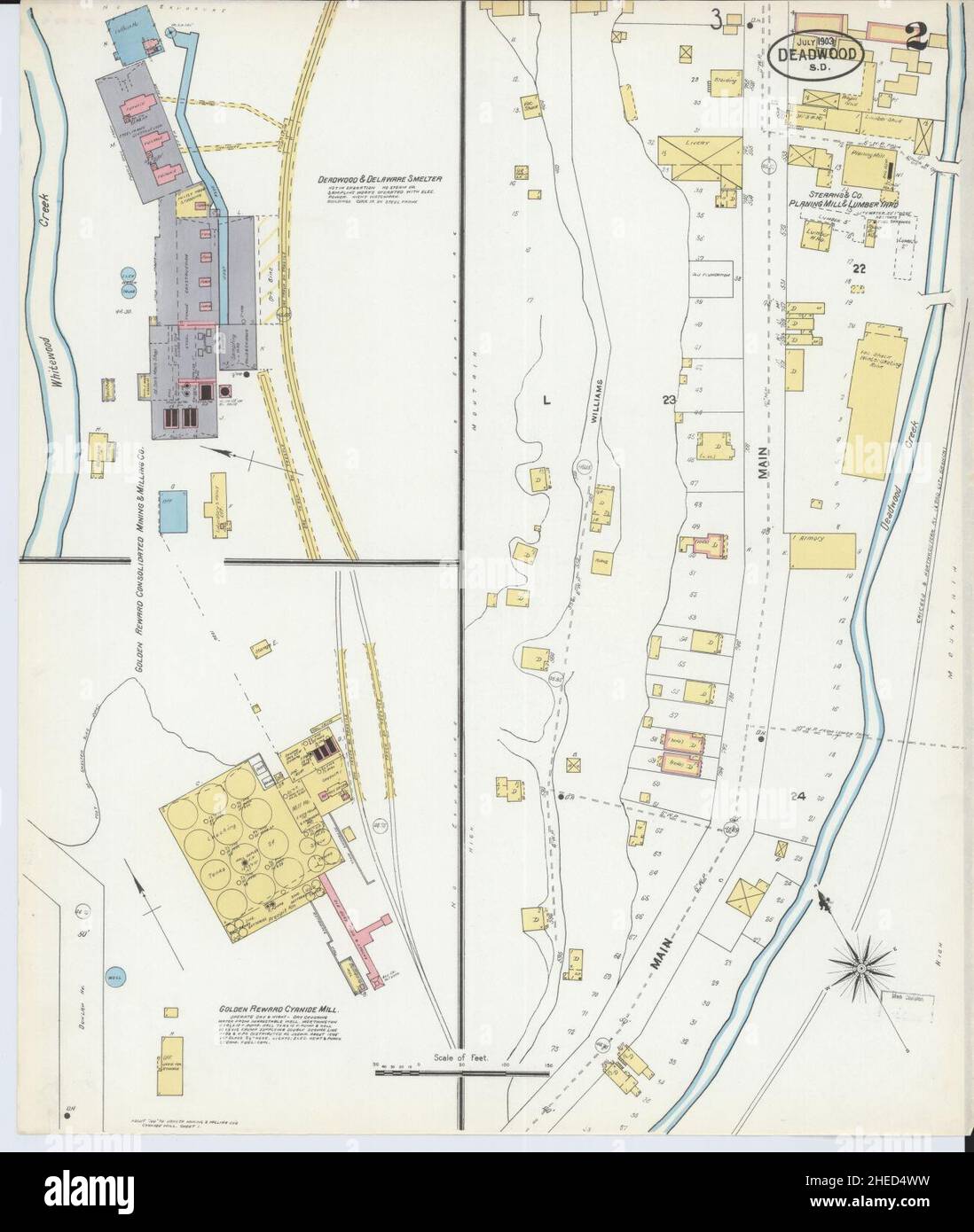 Map of deadwood south dakota hires stock photography and images Alamy