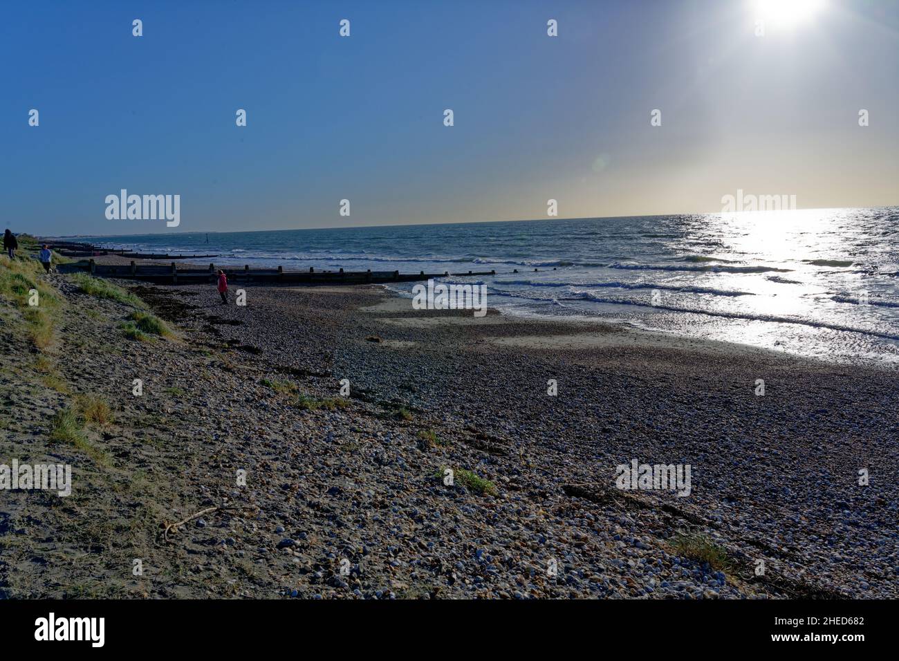 View of West Wittering Beach Stock Photo Alamy
