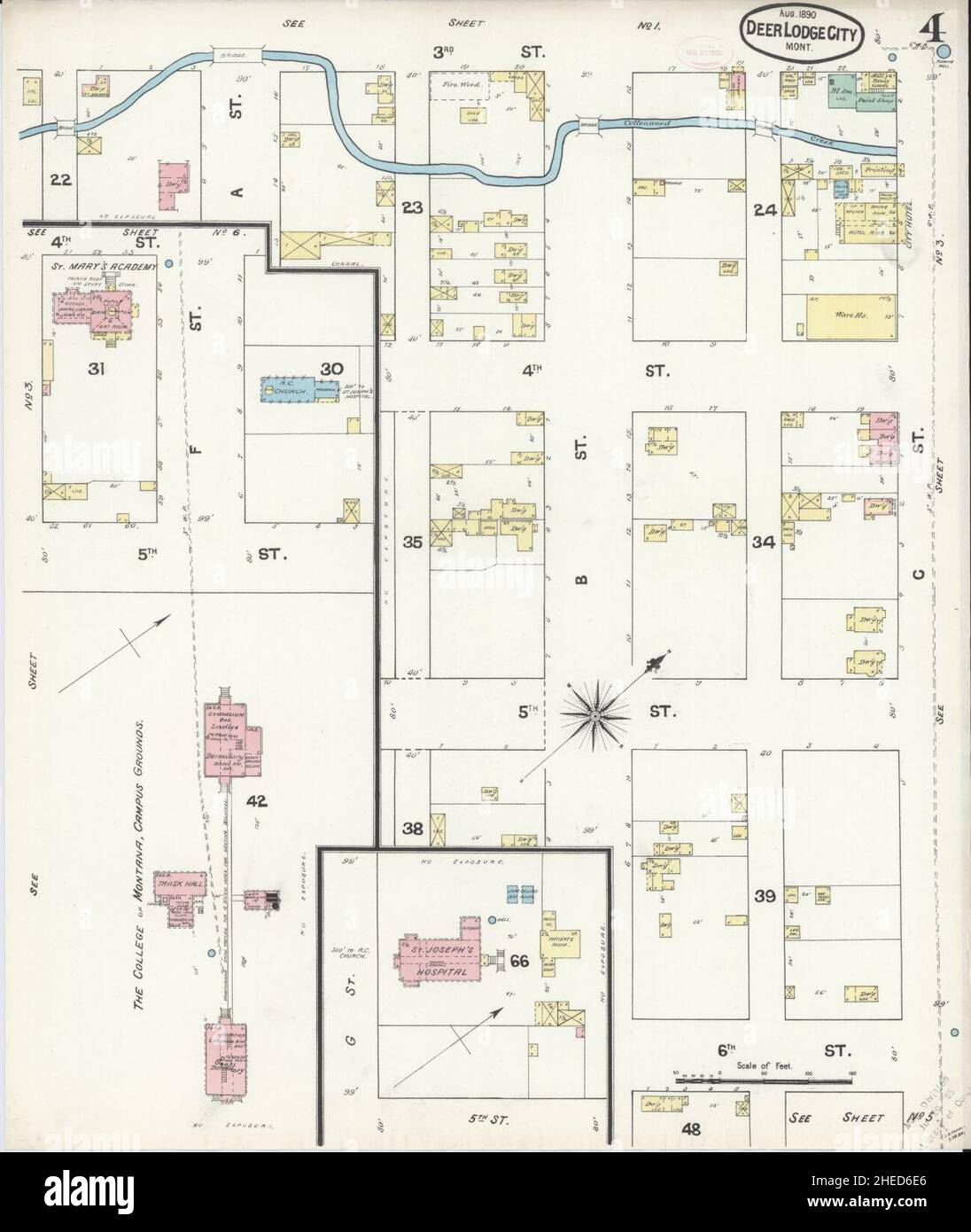 Deer lodge montana map hires stock photography and images Alamy