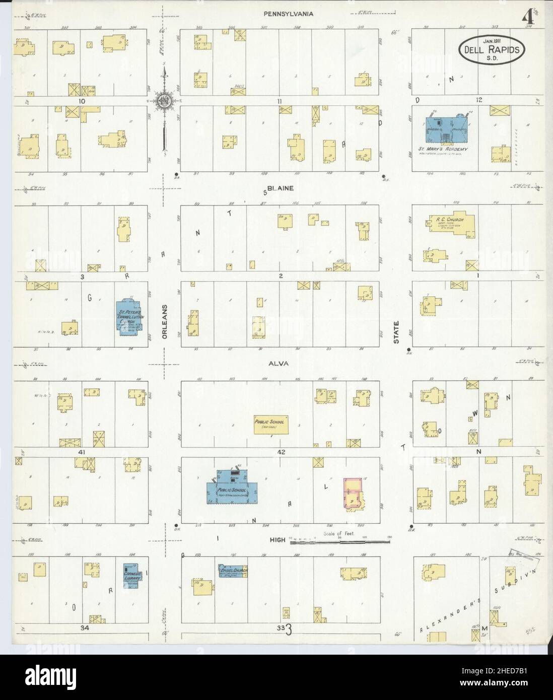 Dell rapids map hires stock photography and images Alamy