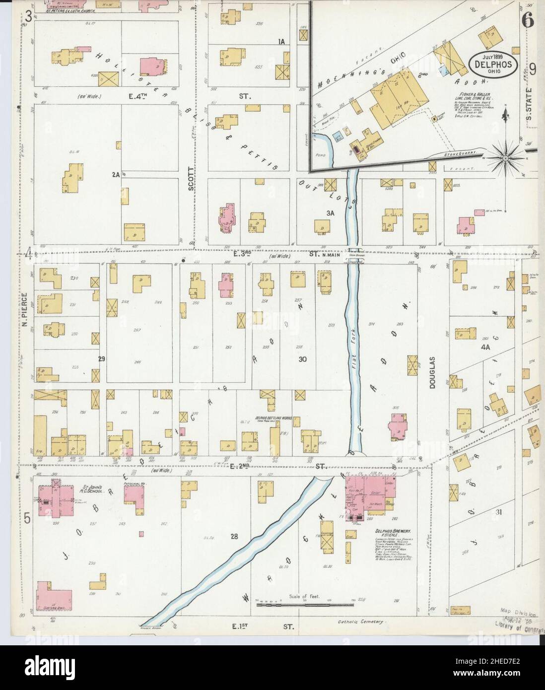 Sanborn Fire Insurance Map from Delphos, Van Wert And Allen Counties ...