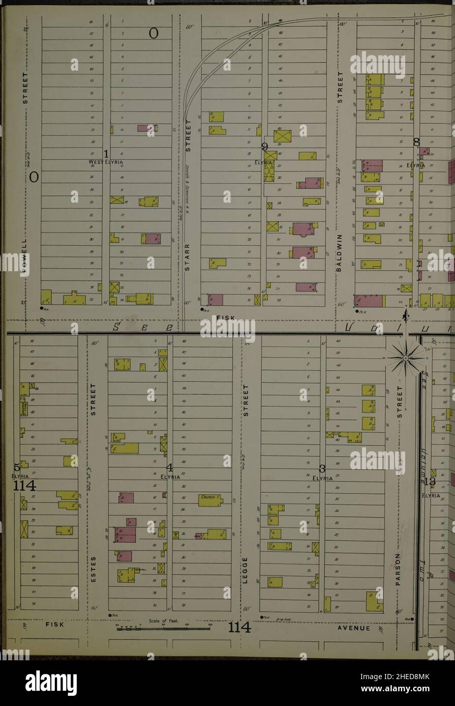 Sanborn Fire Insurance Map from Denver, Denver County, Colorado Stock ...