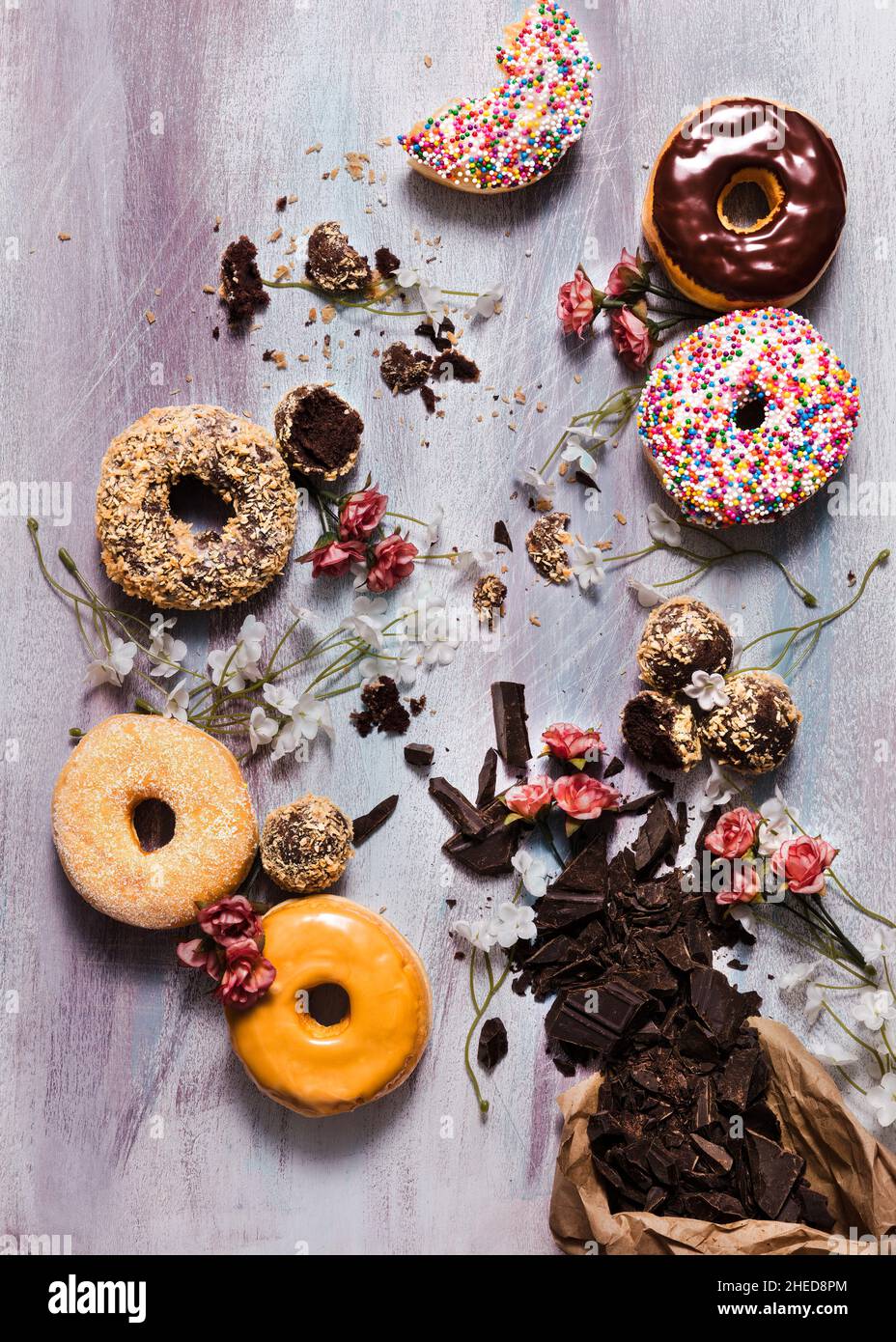 Doughnuts - donuts Stock Photo