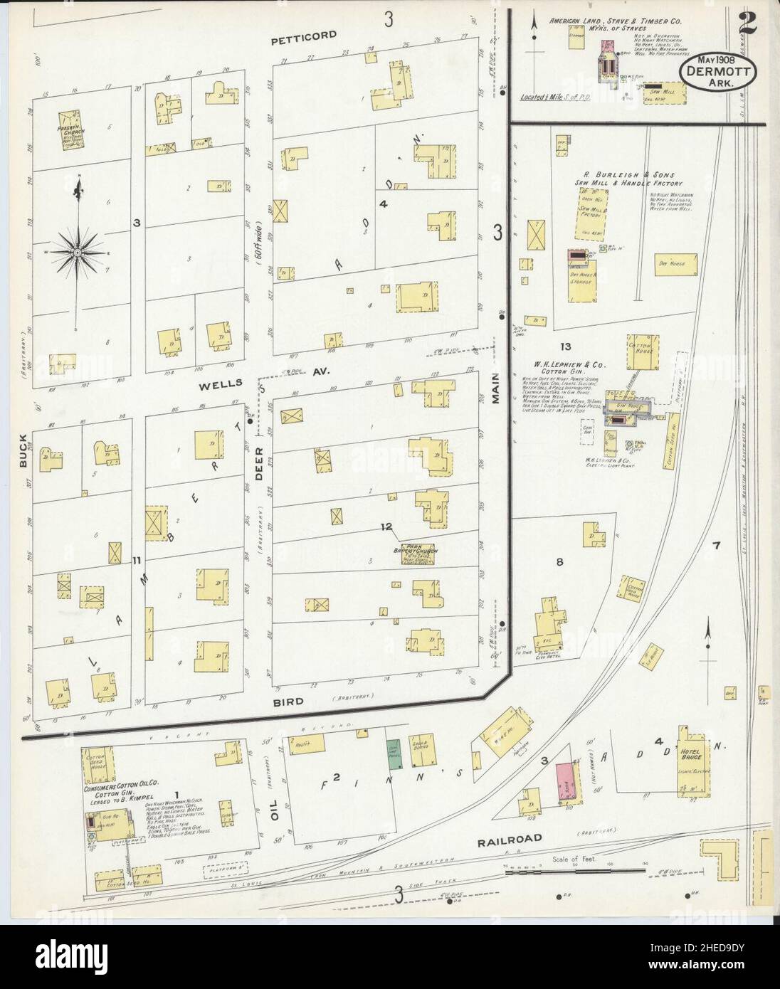 Map of dermott arkansas hires stock photography and images Alamy