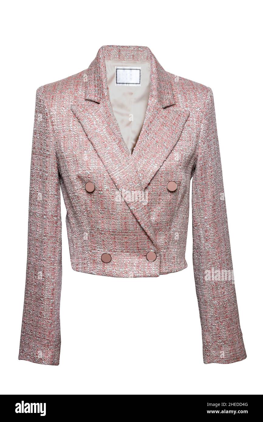 Pink tweed jacket hi-res stock photography and images - Alamy