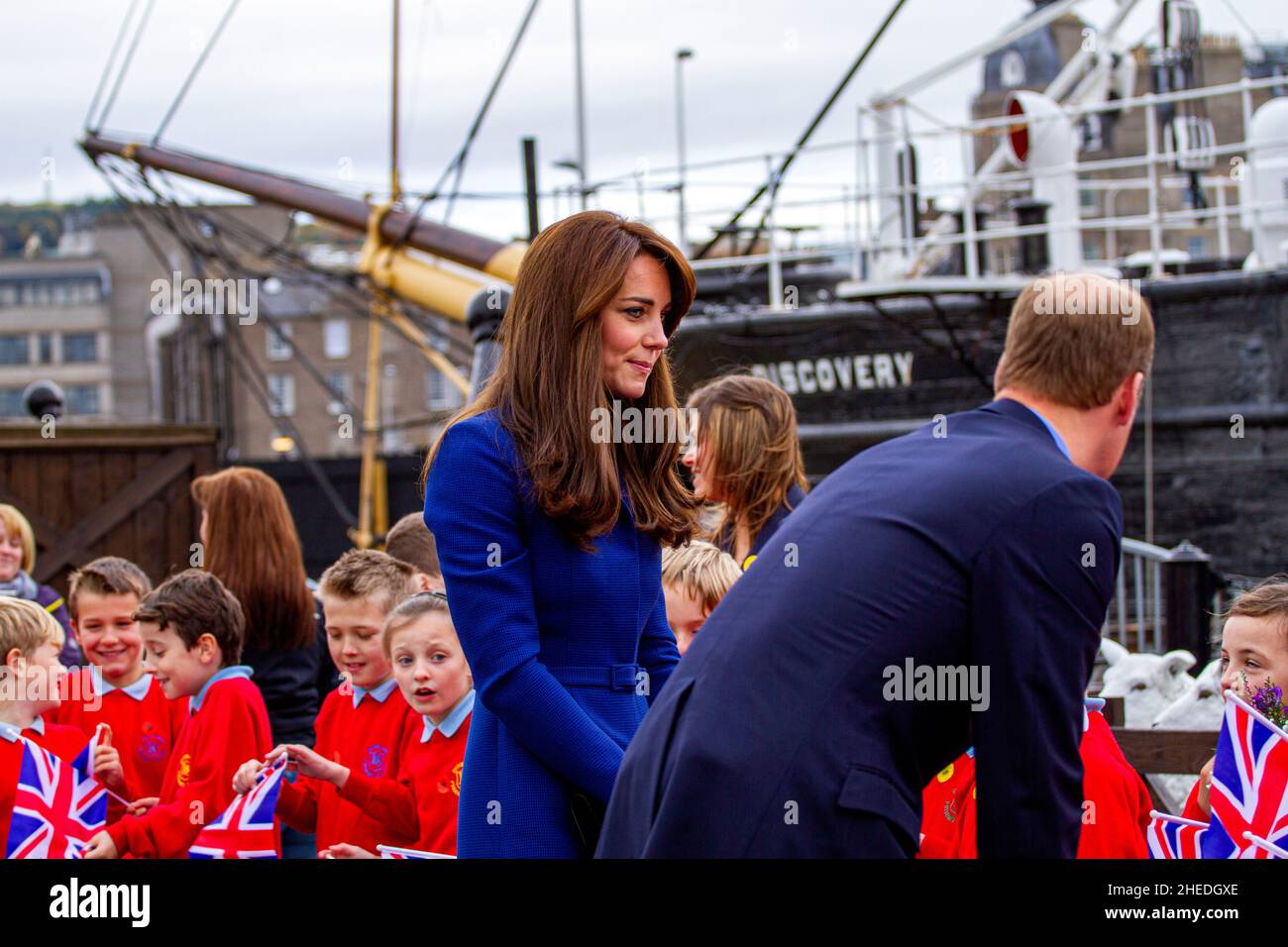 The royal couple Prince William and Kate Middleton paid their first
