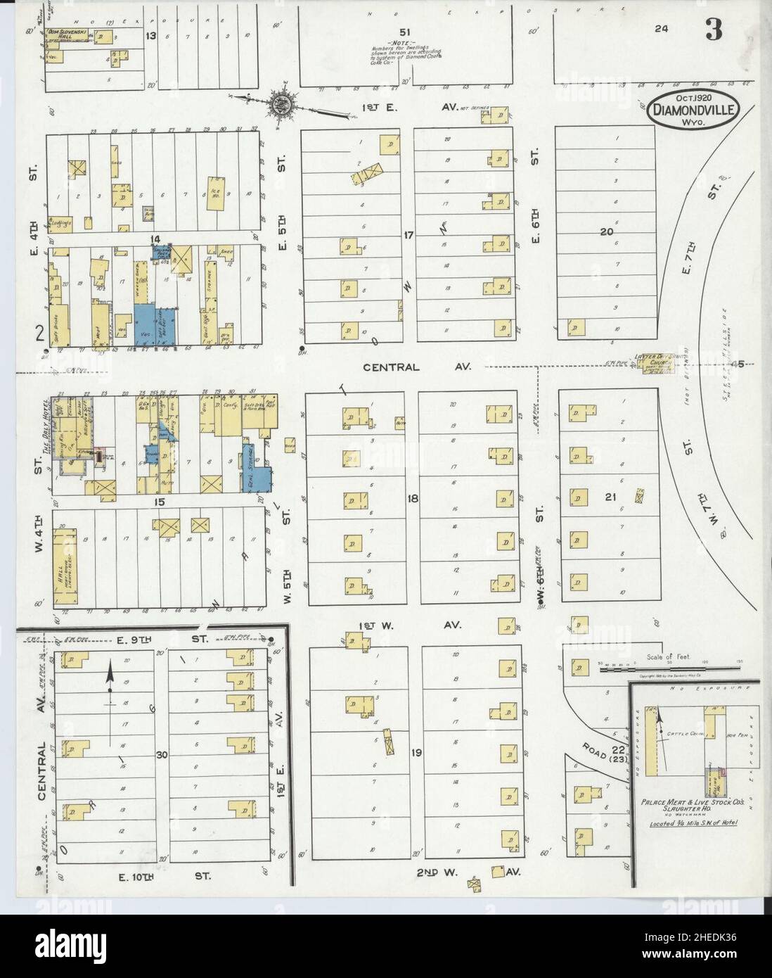 Diamondville wyoming map hires stock photography and images Alamy