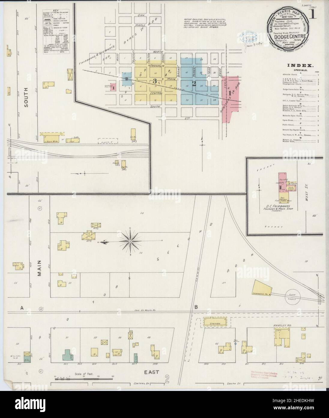 Map of dodge center minnesota hi-res stock photography and images - Alamy