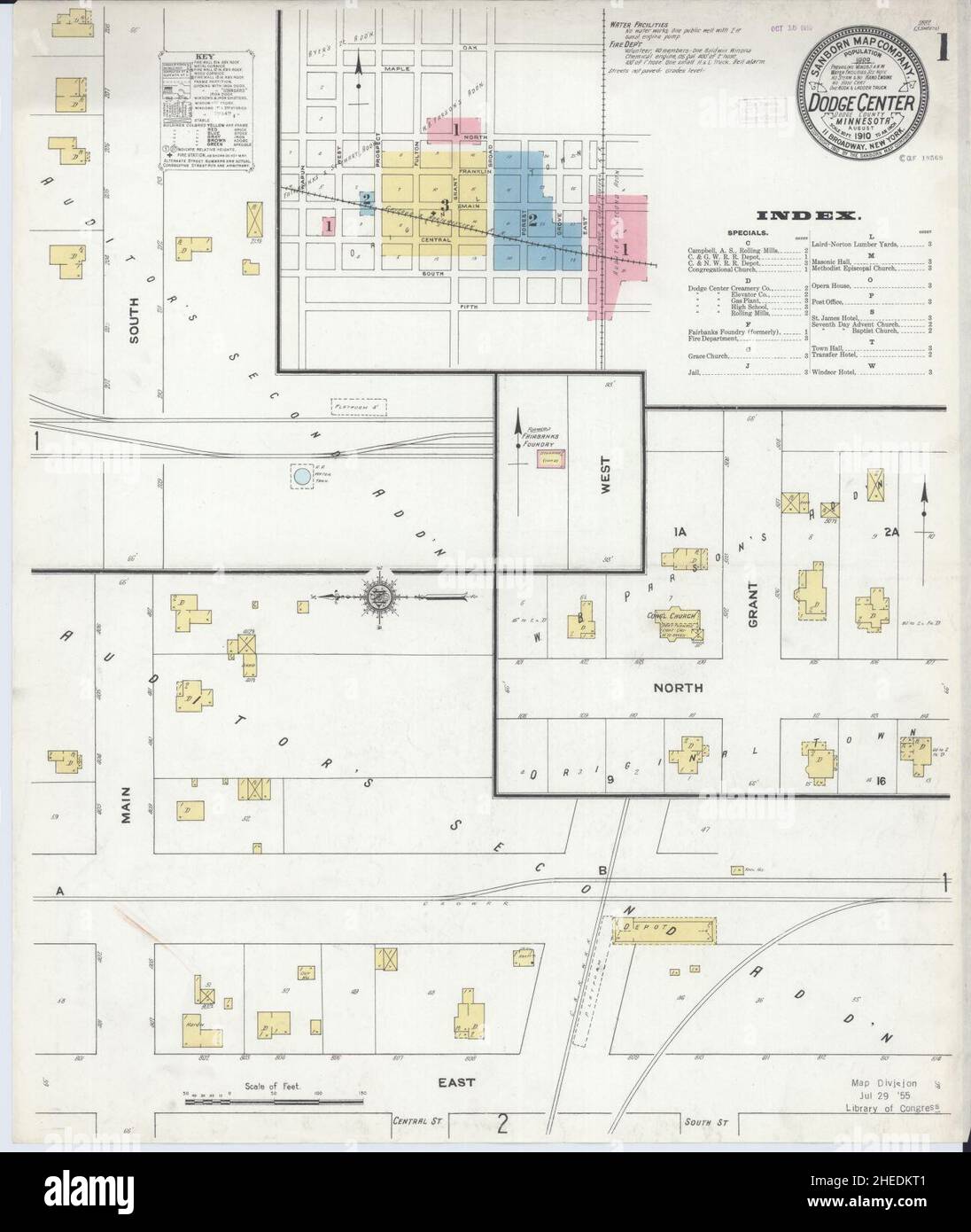 Map of dodge center minnesota hires stock photography and images Alamy