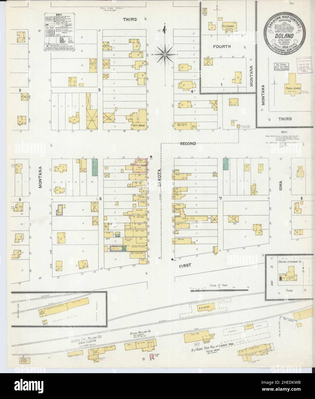Map of doland south dakota hires stock photography and images Alamy
