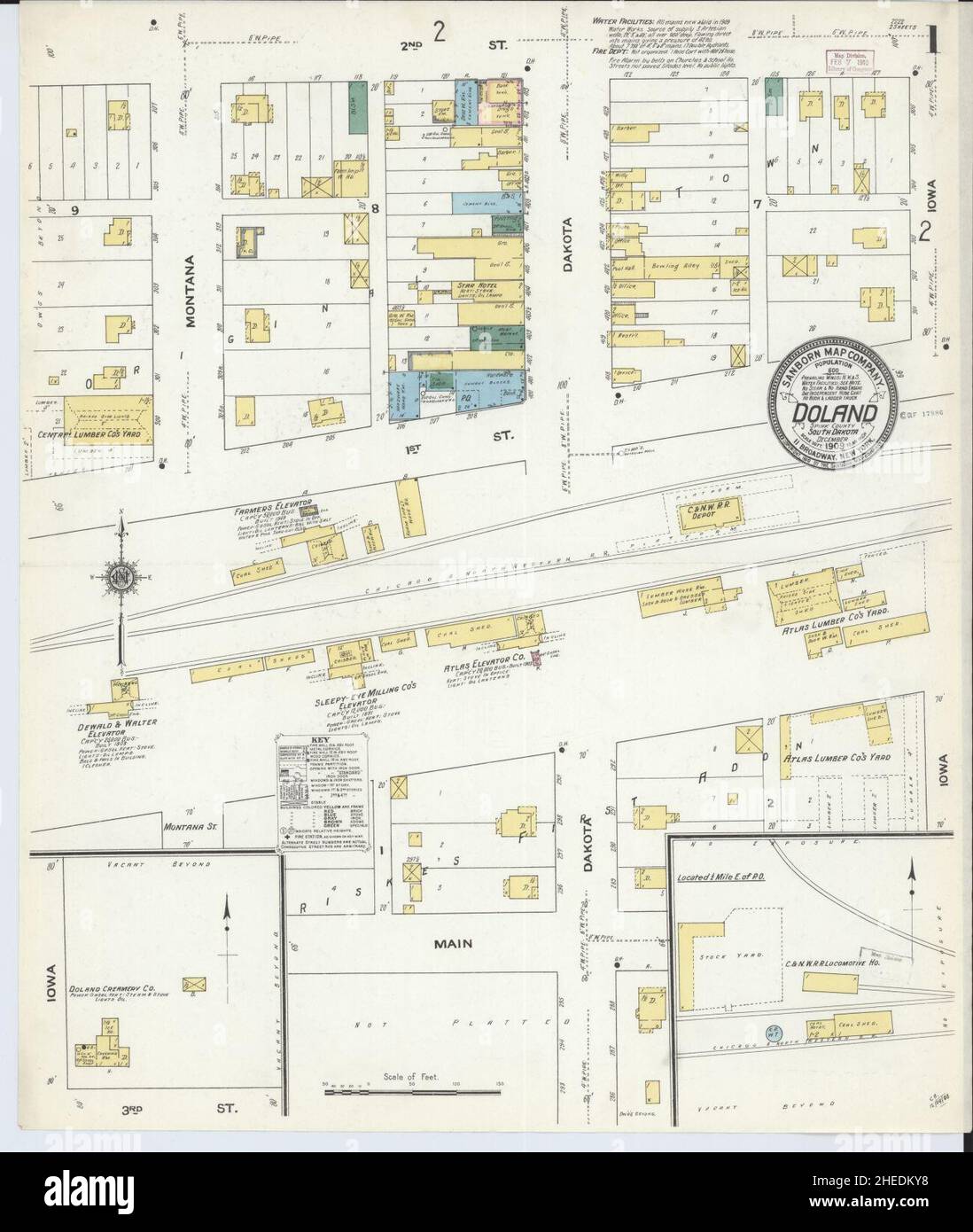 Doland south dakota map hires stock photography and images Alamy