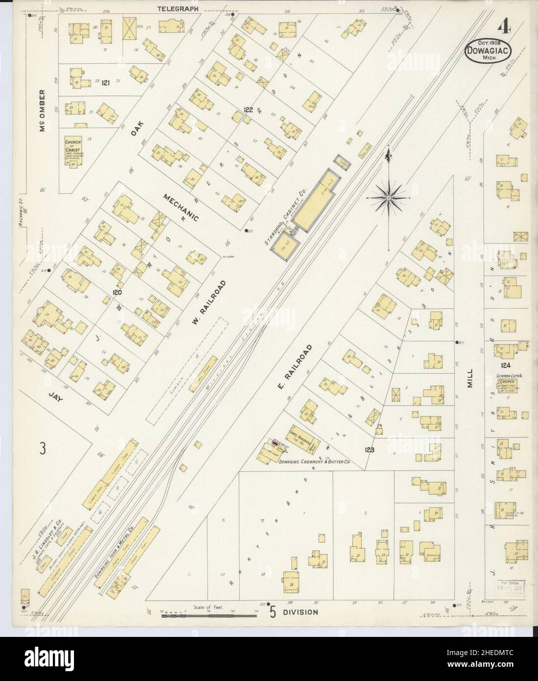 Map of dowagiac hires stock photography and images Alamy