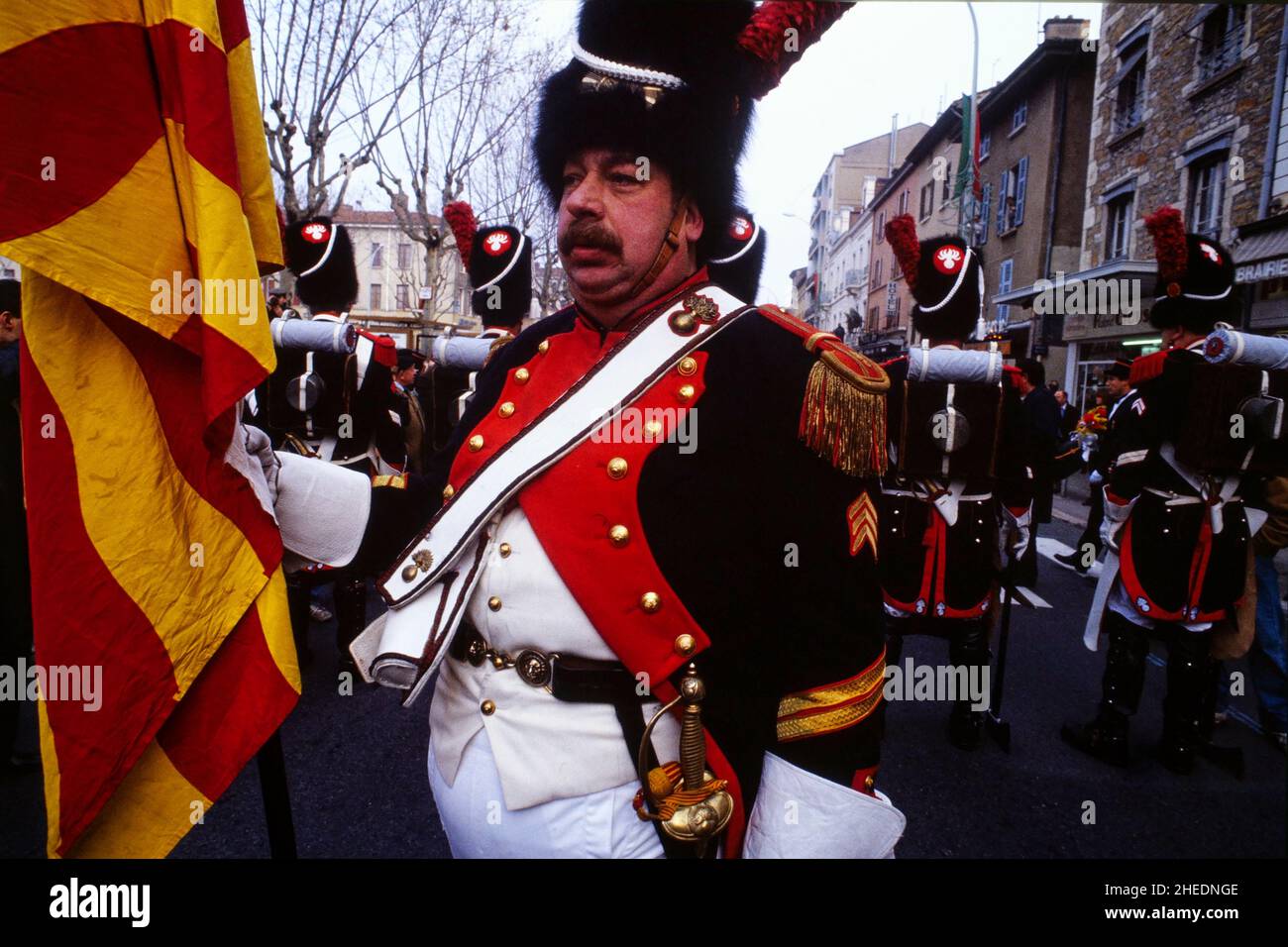 Archives 90ies: La Vague, traditional Feast of the conscripts, Villefranche  sur Saône, Rhône, Rhone-Alps region, France, 1993 Stock Photo - Alamy