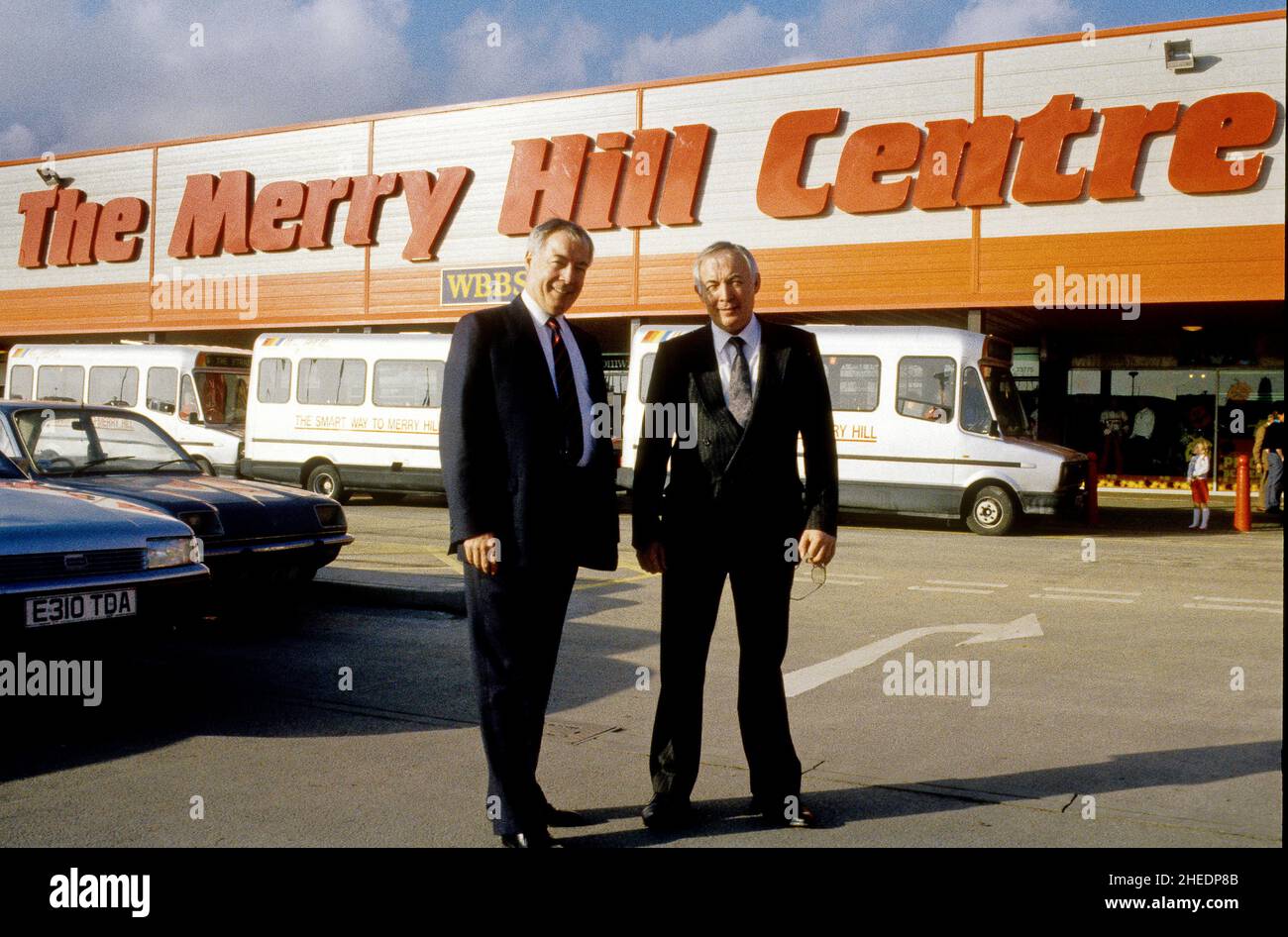 Black Country twins Don and Roy Richardson builders of the Merry Hill