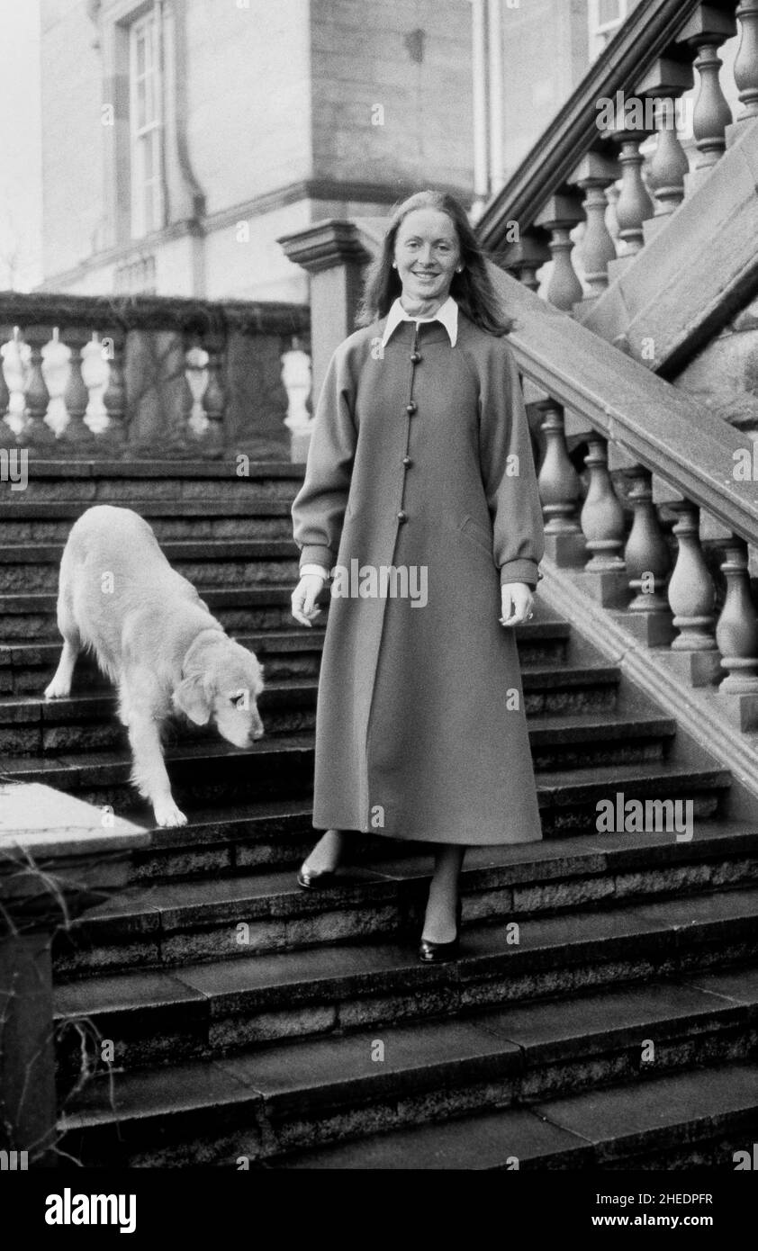 Lady Penelope Cobham at Hagley Hall 1989 Stock Photo Alamy