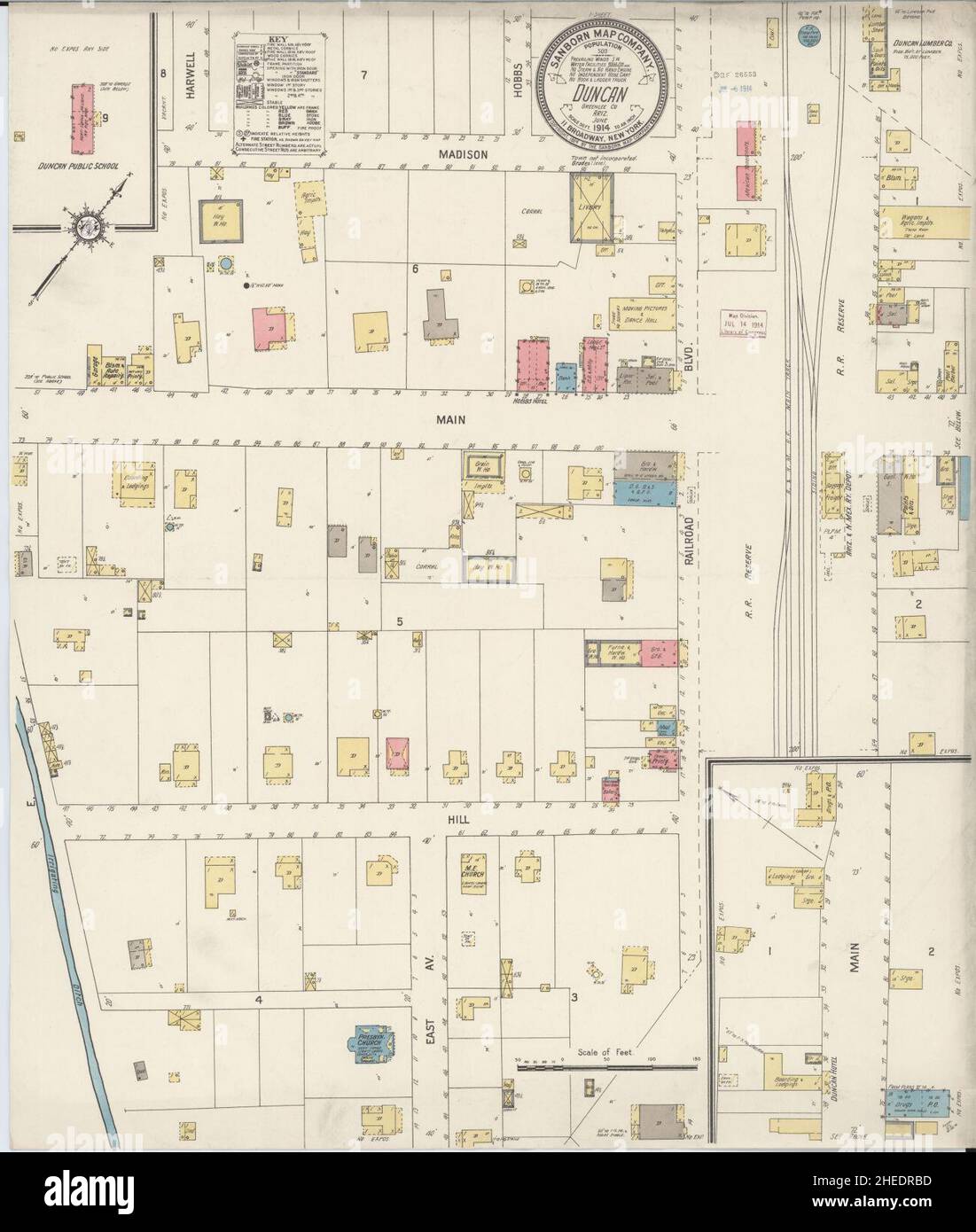 Map of duncan hires stock photography and images Alamy